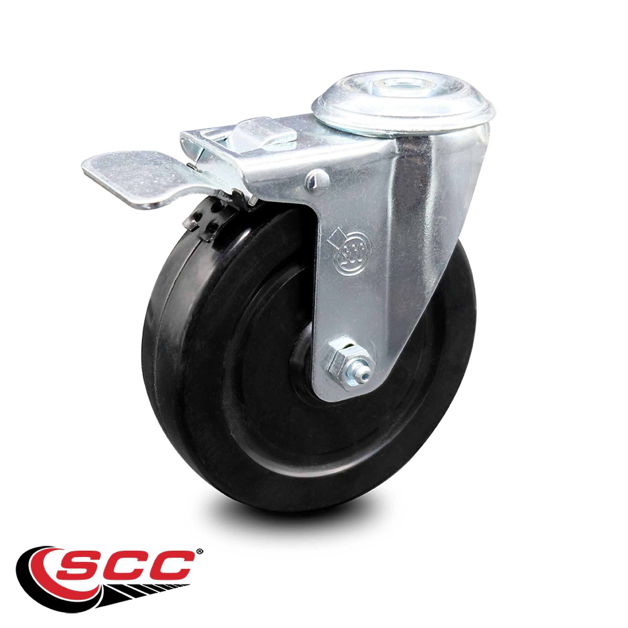 Service Caster, 5Inch x 1 1/4Inch Stem Caster, Wheel Diameter 5 in, Caster Type Swivel, Package (qty.) 1, Model SCC-BHTTL20S514-HRS