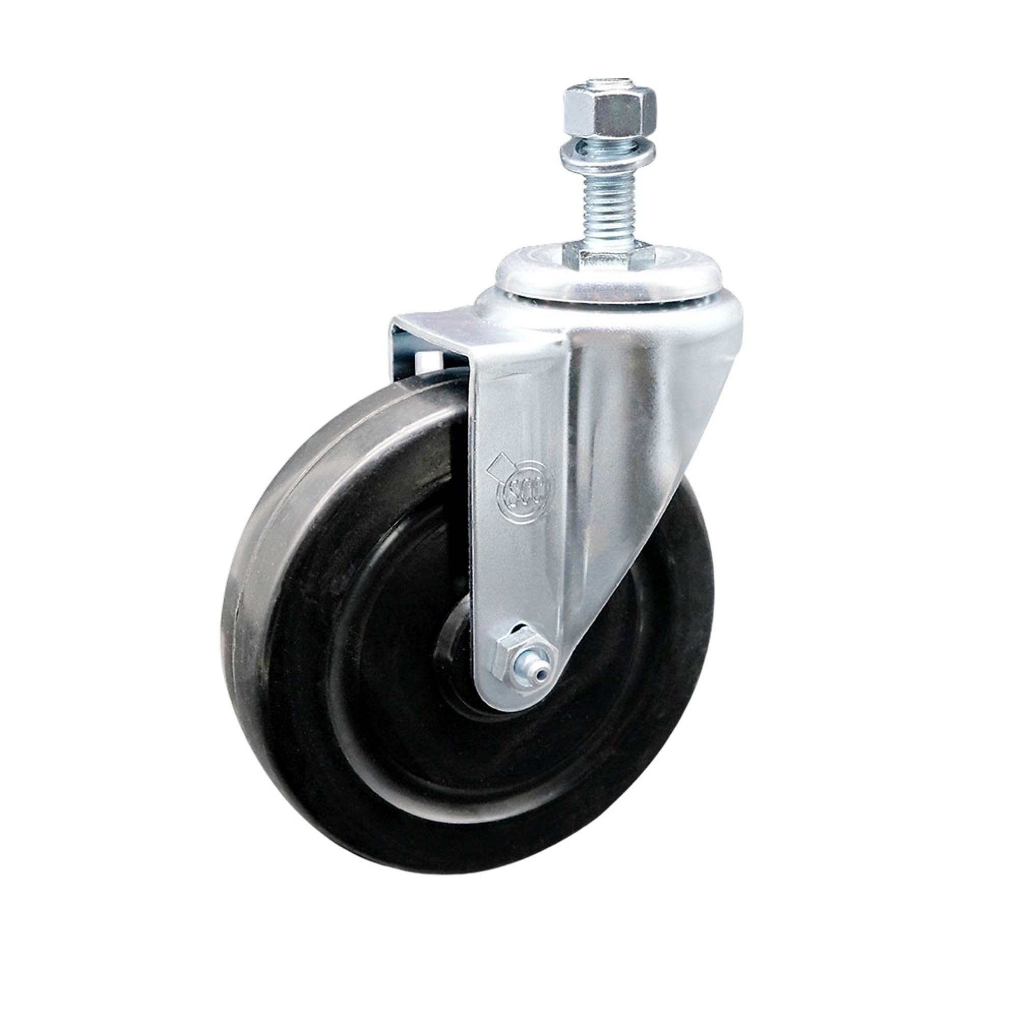 Service Caster, 5Inch x 1 1/4Inch Stem Caster, Wheel Diameter 5 in, Caster Type Swivel, Package (qty.) 1, Model SCC-TS20S514-HRS-M1215