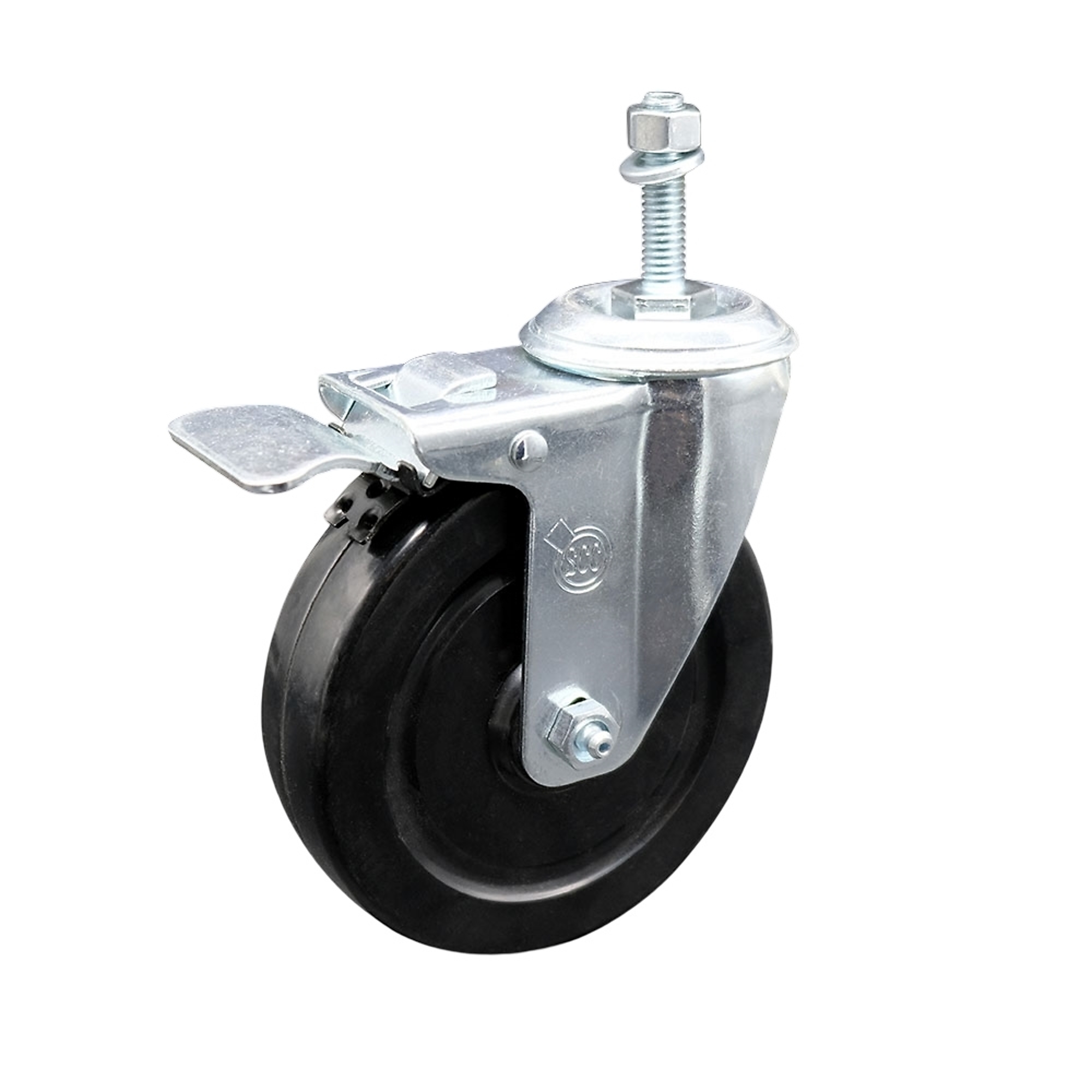 Service Caster, 5Inch x 1 1/4Inch Stem Caster, Wheel Diameter 5 in, Caster Type Swivel, Package (qty.) 1, Model SCC-TSTTL20S514-HRS-M1015