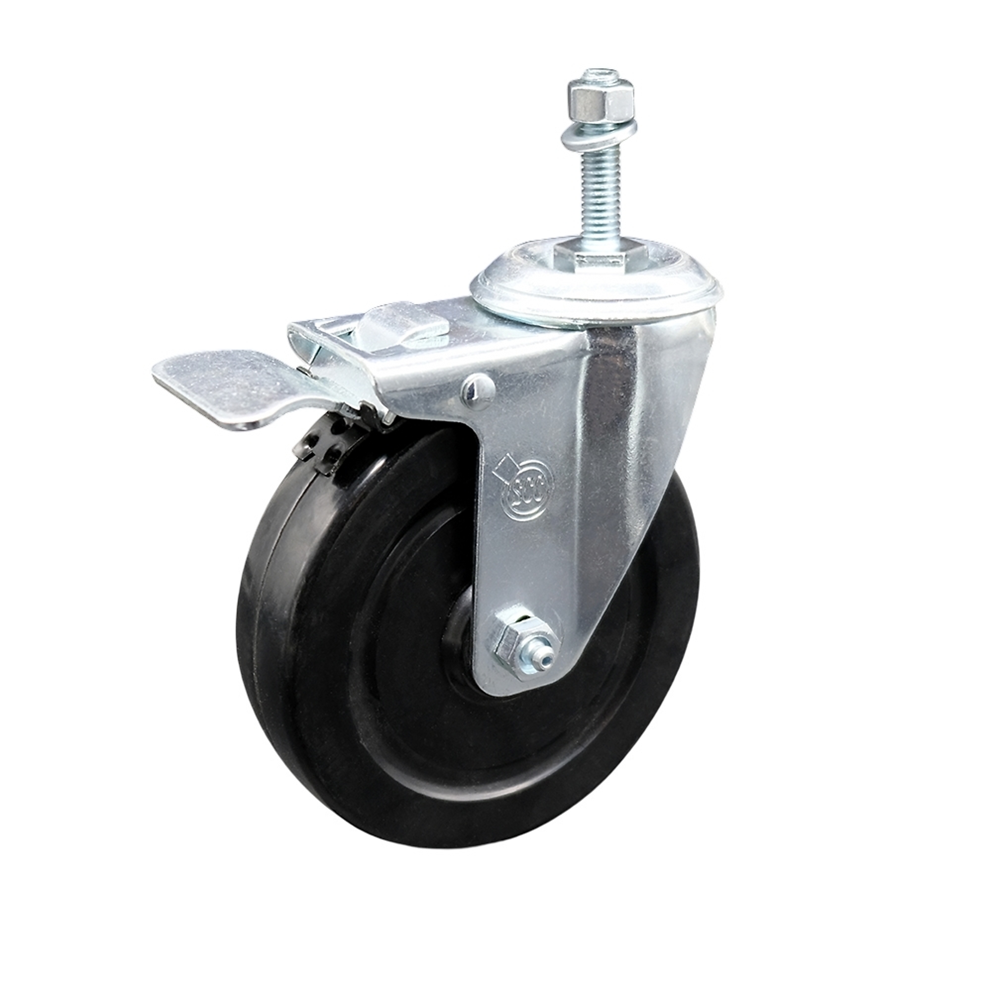 Service Caster, 5Inch x 1 1/4Inch Stem Caster, Wheel Diameter 5 in, Caster Type Swivel, Package (qty.) 1, Model SCC-TSTTL20S514-HRS-381615