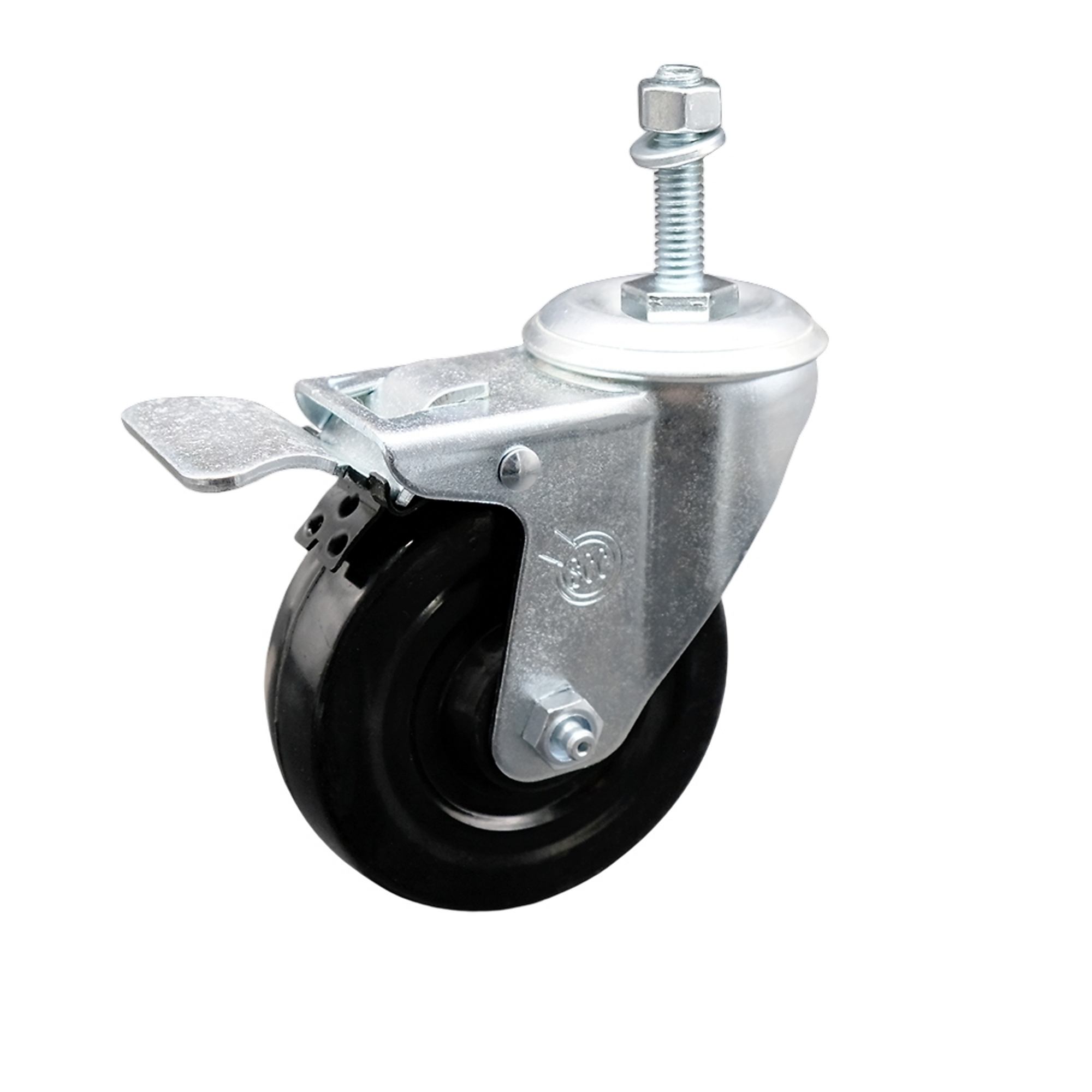 Service Caster, 4Inch x 1 1/4Inch Stem Caster, Wheel Diameter 4 in, Caster Type Swivel, Package (qty.) 1, Model SCC-SSTSTTL20S414-HRS-381615