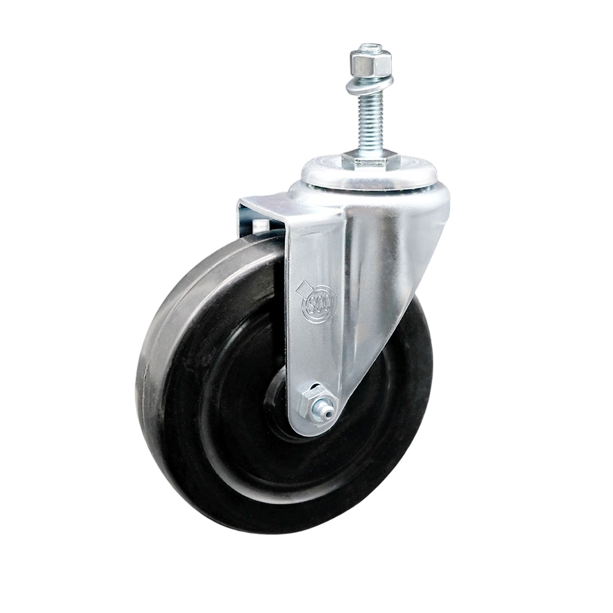 Service Caster, 5Inch x 1 1/4Inch Stem Caster, Wheel Diameter 5 in, Caster Type Swivel, Package (qty.) 1, Model SCC-TS20S514-HRS-M1015