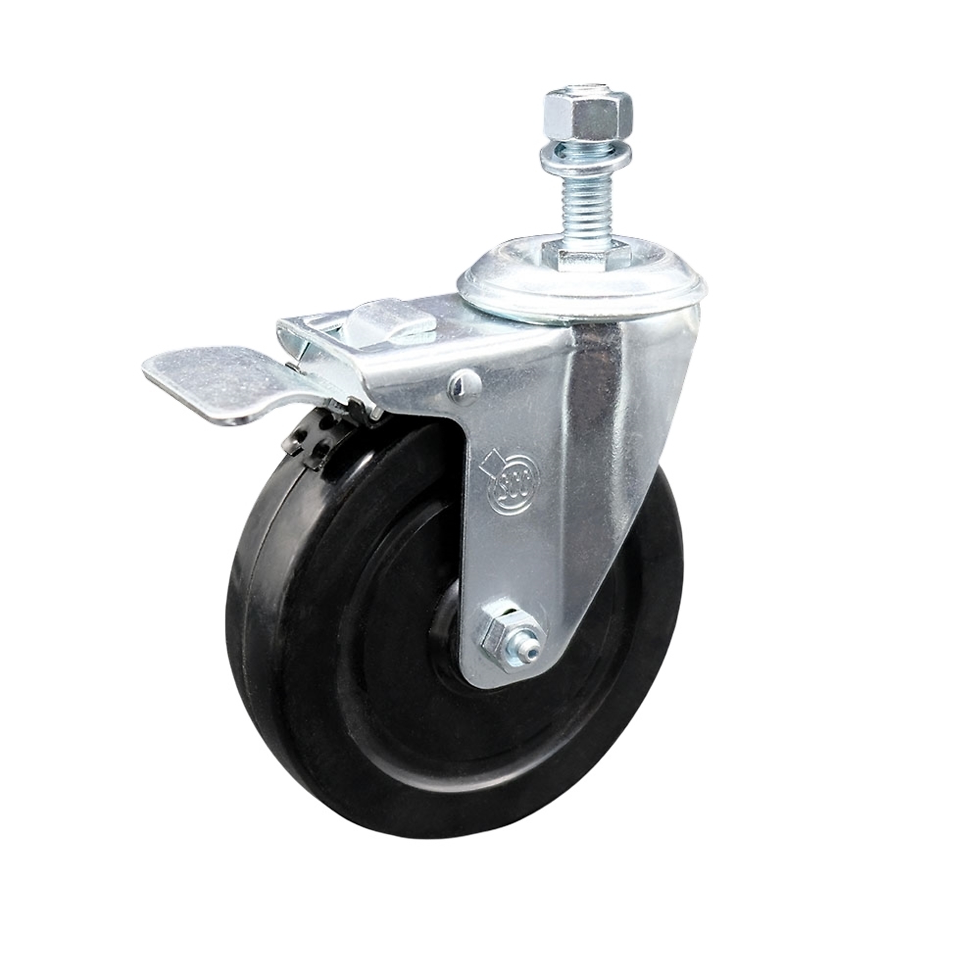 Service Caster, 5Inch x 1 1/4Inch Stem Caster, Wheel Diameter 5 in, Caster Type Swivel, Package (qty.) 1, Model SCC-SSTSTTL20S514-HRS-M1215