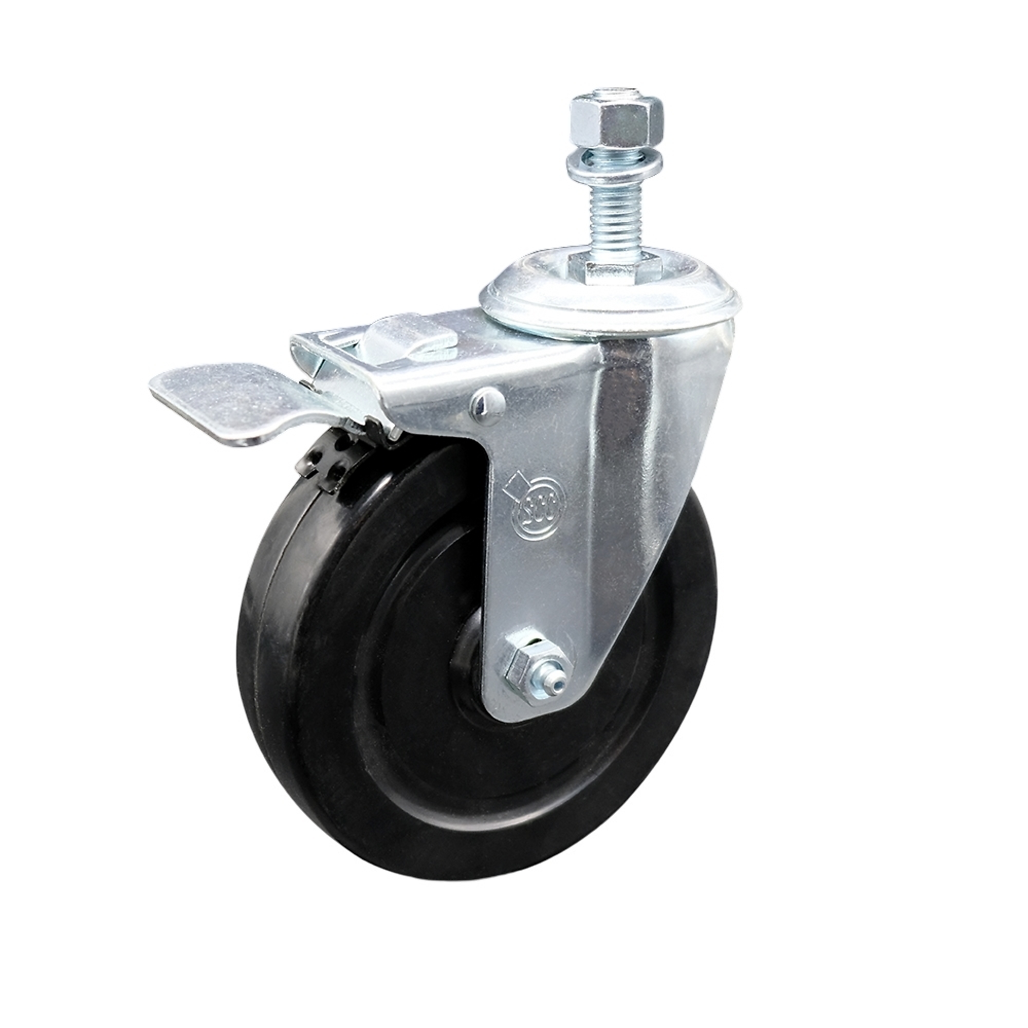 Service Caster, 5Inch x 1 1/4Inch Stem Caster, Wheel Diameter 5 in, Caster Type Swivel, Package (qty.) 1, Model SCC-TSTTL20S514-HRS-M1215