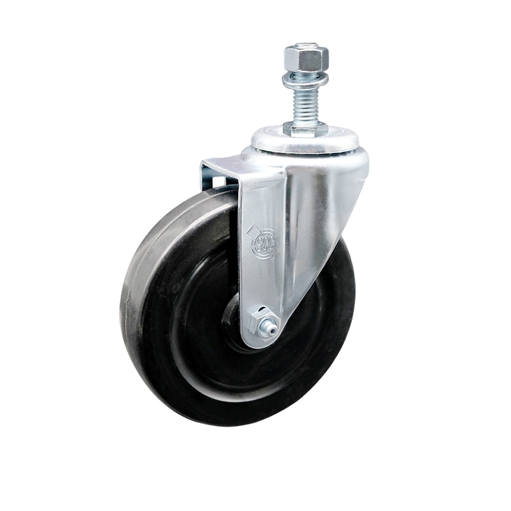 Service Caster, 5Inch x 1 1/4Inch Stem Caster, Wheel Diameter 5 in, Caster Type Swivel, Package (qty.) 1, Model SCC-TS20S514-HRS-121315