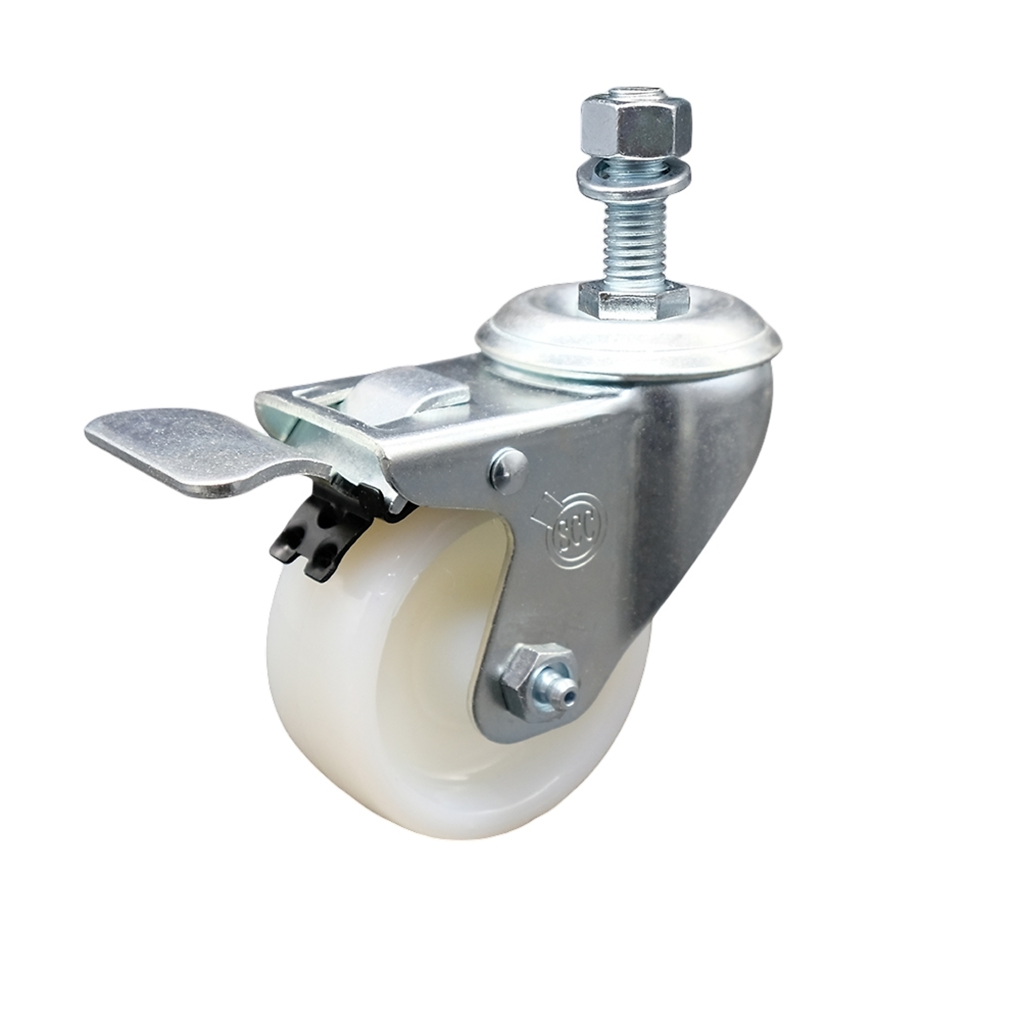 Service Caster, 3Inch x 1 1/4Inch Stem Caster, Wheel Diameter 3 in, Caster Type Swivel, Package (qty.) 1, Model SCC-TSTTL20S314-NYS-M1215