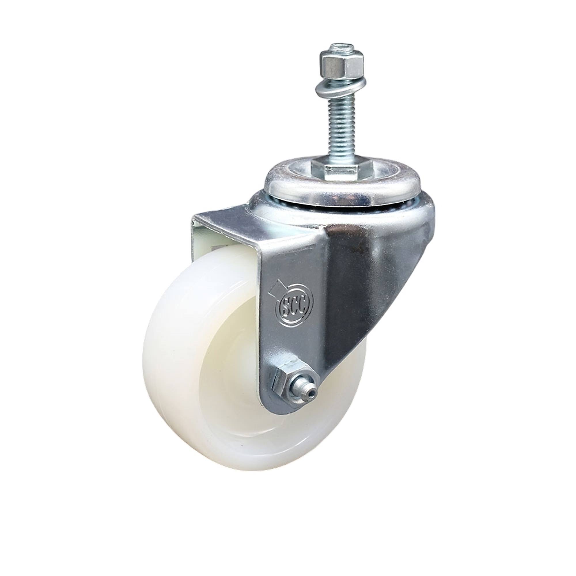 Service Caster, 3Inch x 1 1/4Inch Stem Caster, Wheel Diameter 3 in, Caster Type Swivel, Package (qty.) 1, Model SCC-SSTS20S314-NYS-381615