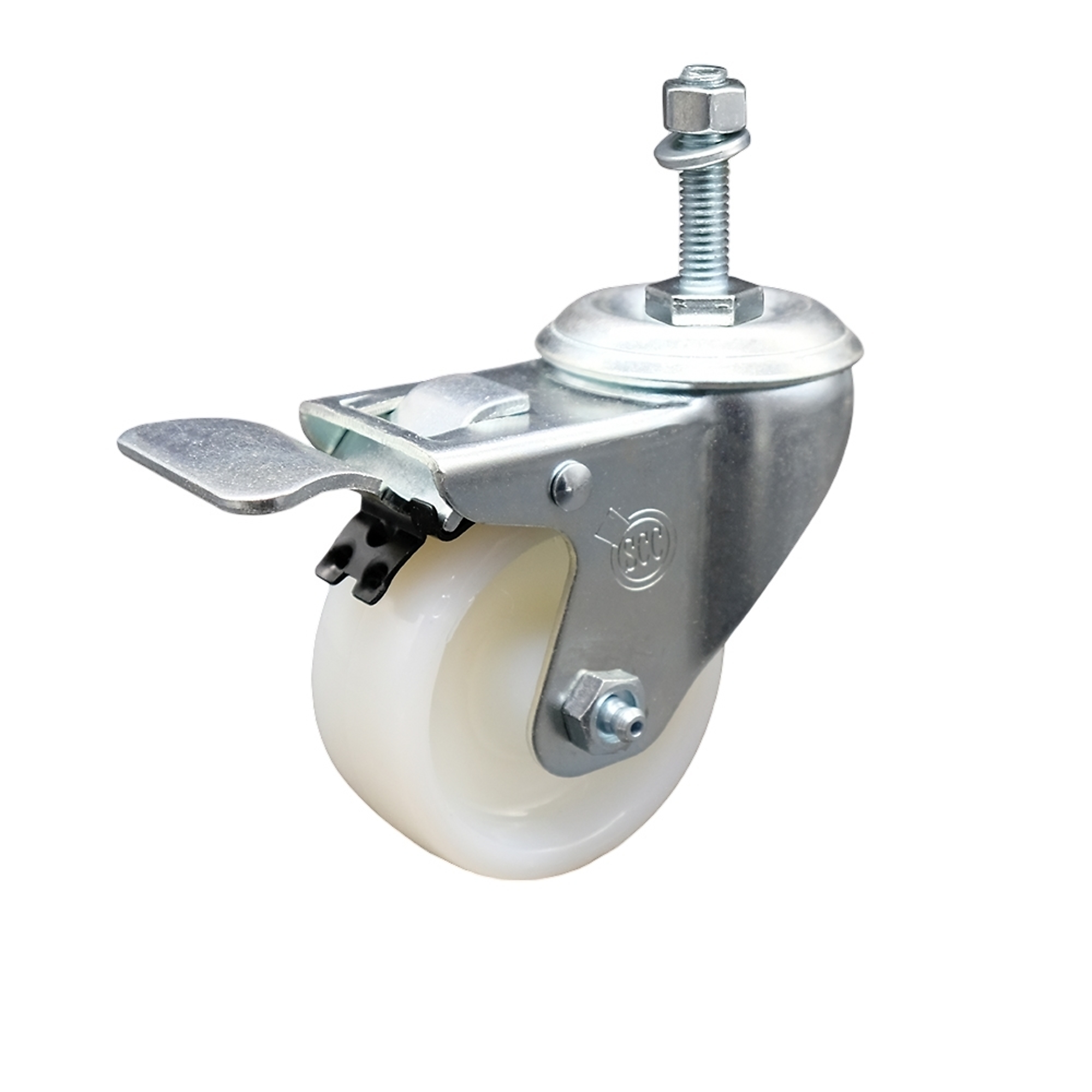 Service Caster, 3Inch x 1 1/4Inch Stem Caster, Wheel Diameter 3 in, Caster Type Swivel, Package (qty.) 1, Model SCC-TSTTL20S314-NYS-M1015