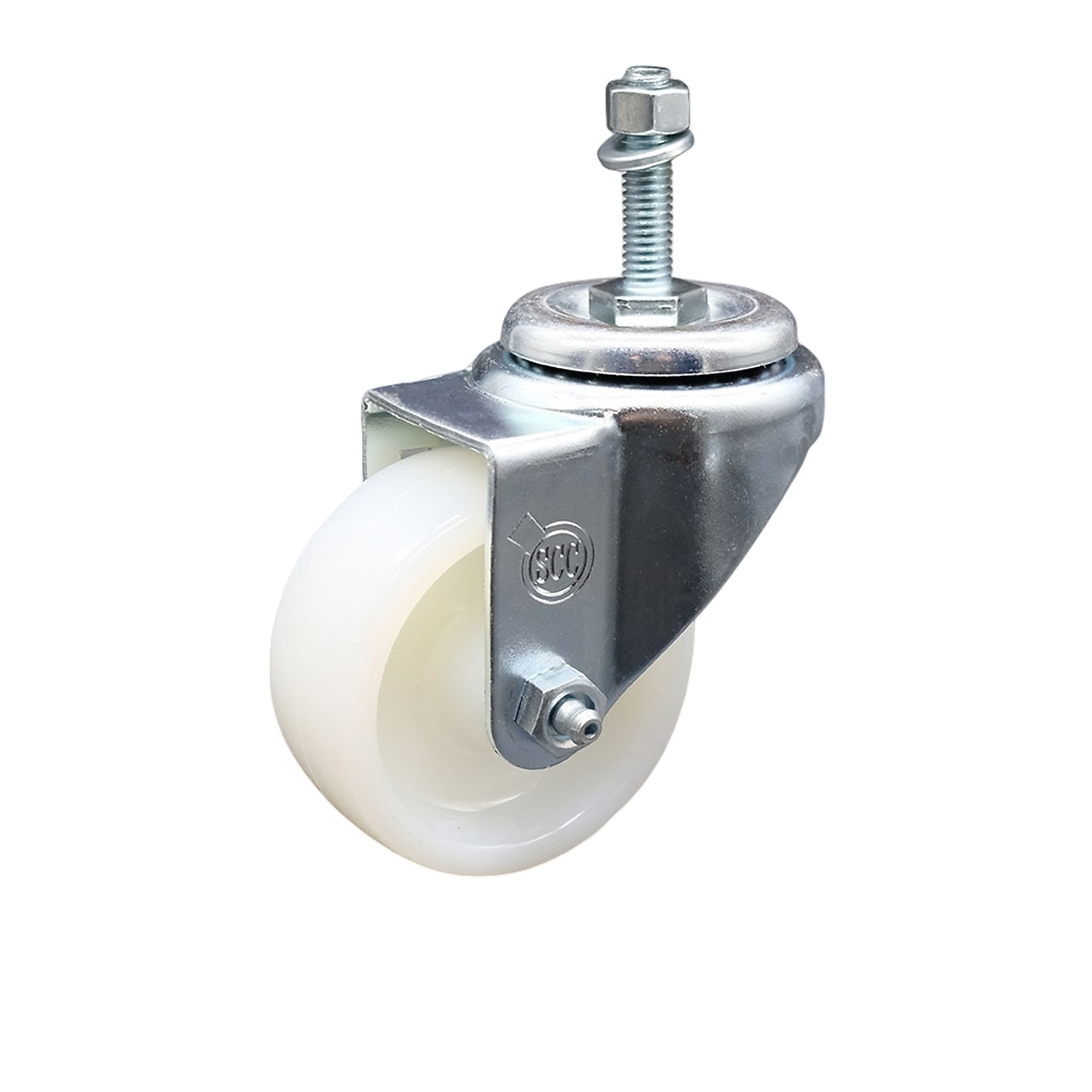 Service Caster, 3Inch x 1 1/4Inch Stem Caster, Wheel Diameter 3 in, Caster Type Swivel, Package (qty.) 1, Model SCC-SSTS20S314-NYS-M1015