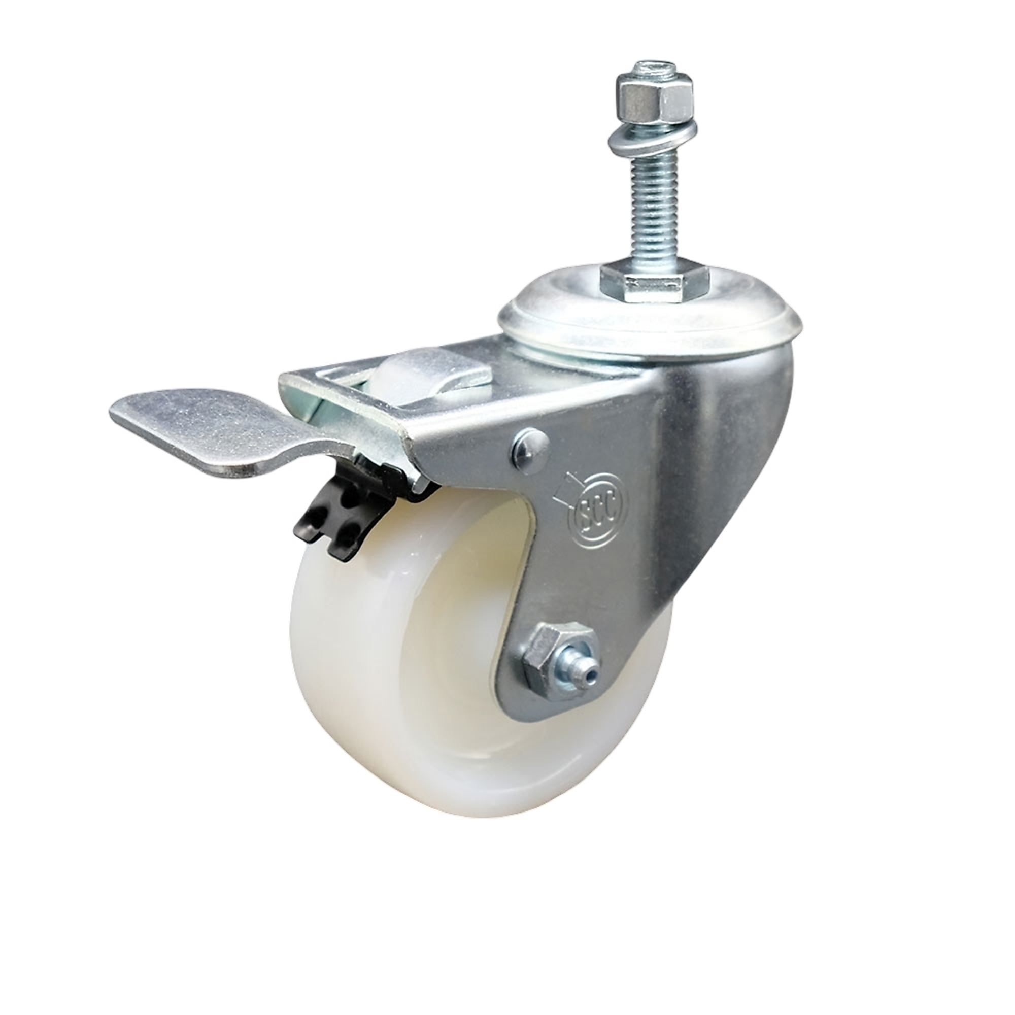 Service Caster, 3Inch x 1 1/4Inch Stem Caster, Wheel Diameter 3 in, Caster Type Swivel, Package (qty.) 1, Model SCC-SSTSTTL20S314-NYS-M1015