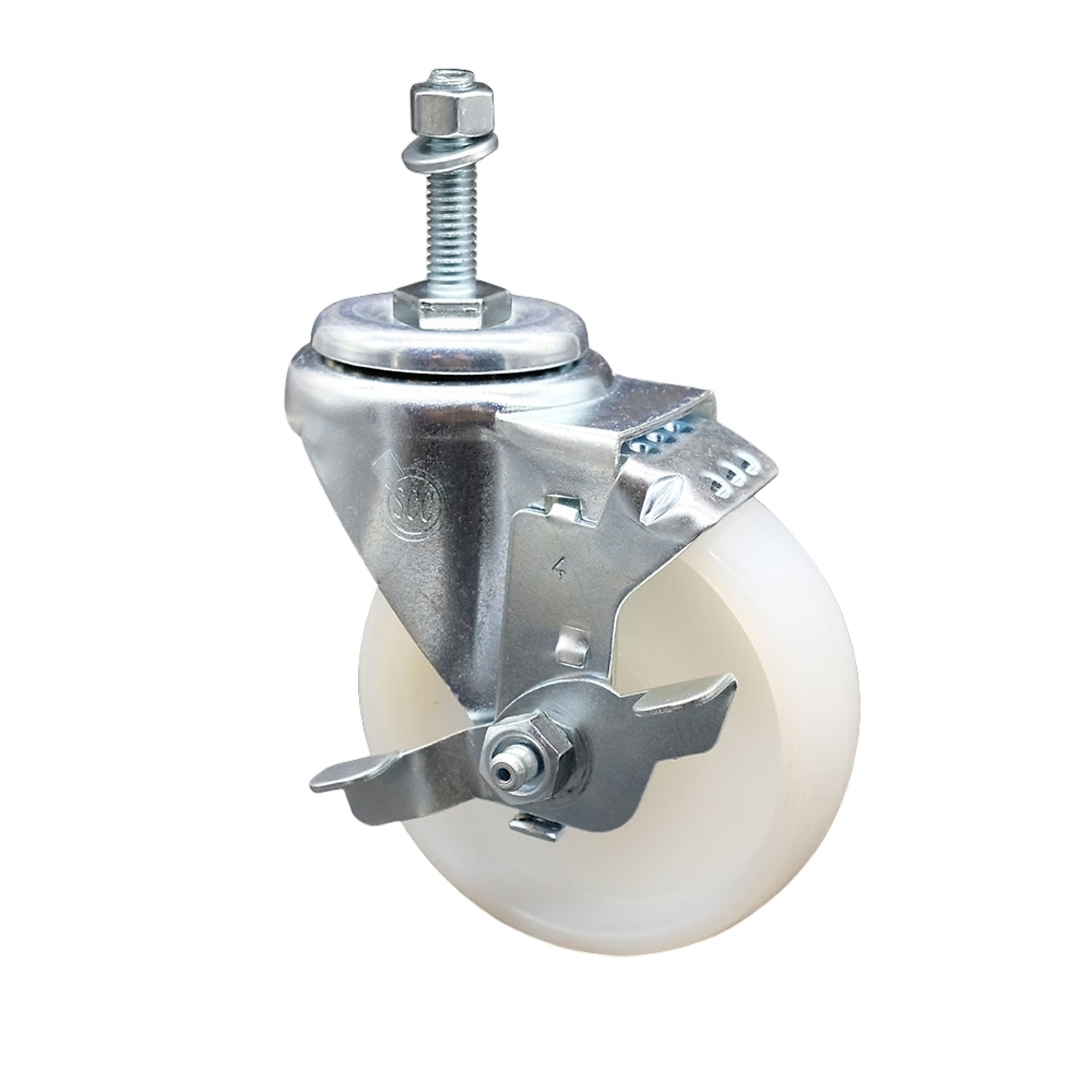 Service Caster, 4Inch x 1 1/4Inch Stem Caster, Wheel Diameter 4 in, Caster Type Swivel, Package (qty.) 1, Model SCC-TS20S414-NYS-TLB-381615