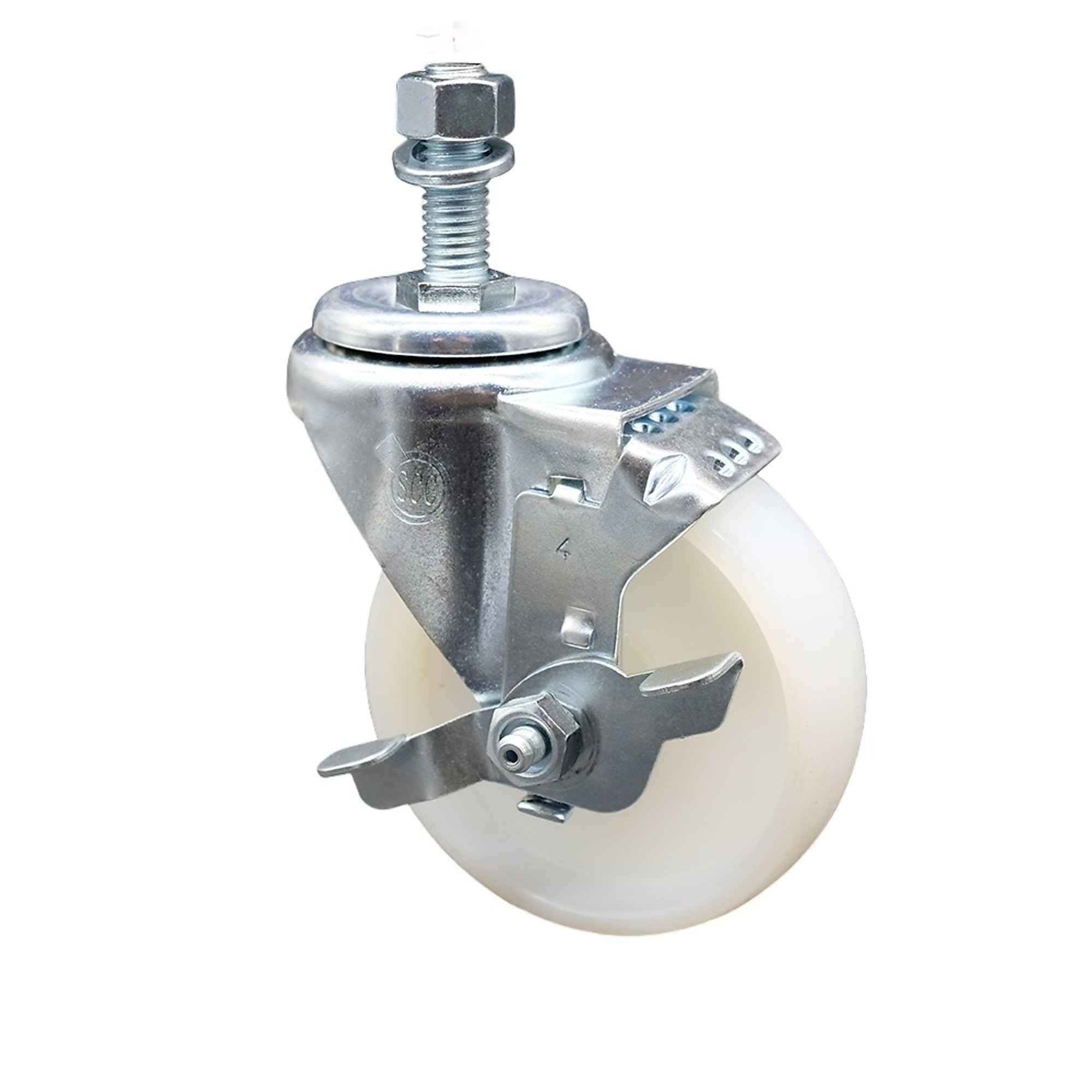 Service Caster, 4Inch x 1 1/4Inch Stem Caster, Wheel Diameter 4 in, Caster Type Swivel, Package (qty.) 1, Model SCC-TS20S414-NYS-TLB-M1215