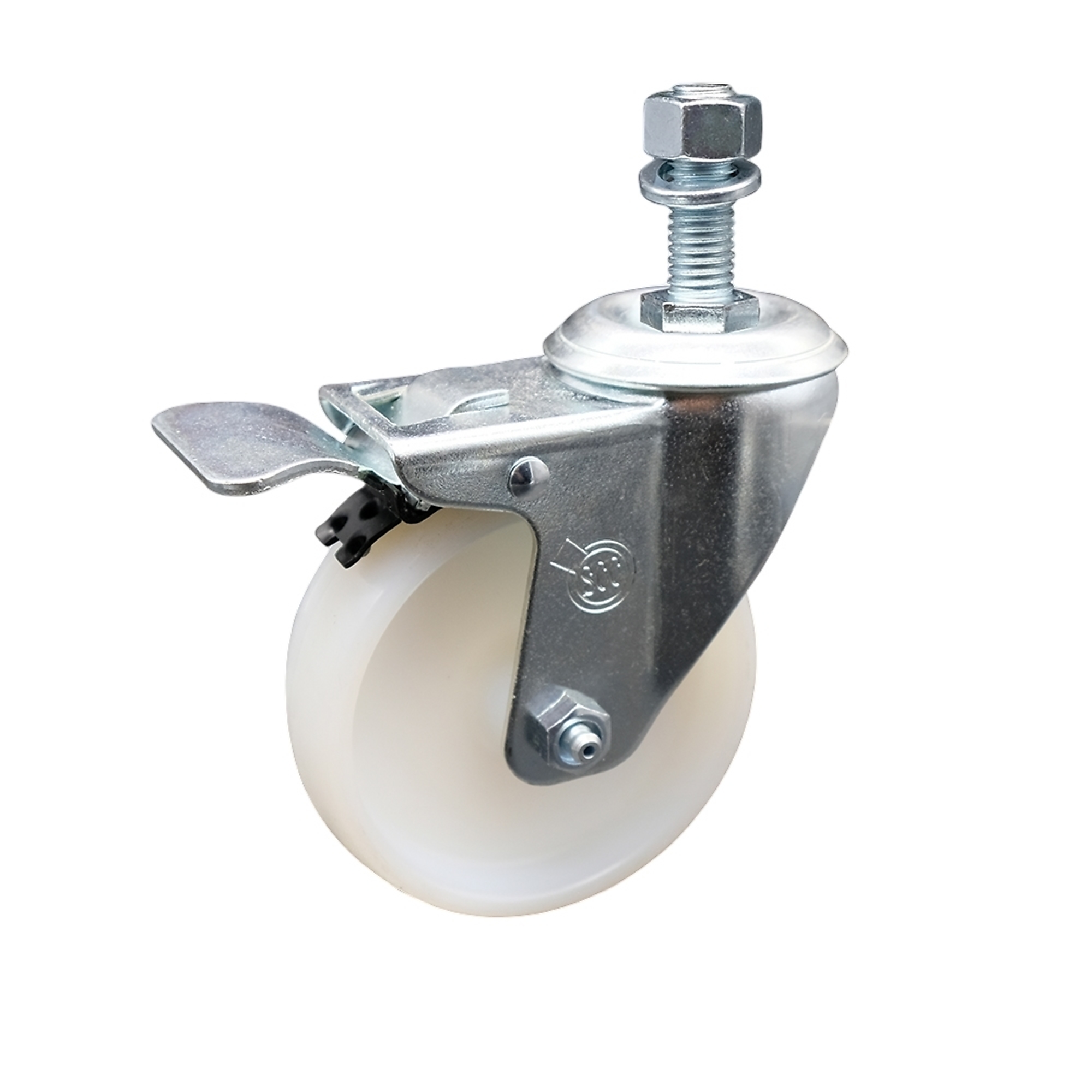 Service Caster, 4Inch x 1 1/4Inch Stem Caster, Wheel Diameter 4 in, Caster Type Swivel, Package (qty.) 1, Model SCC-TSTTL20S414-NYS-M1215