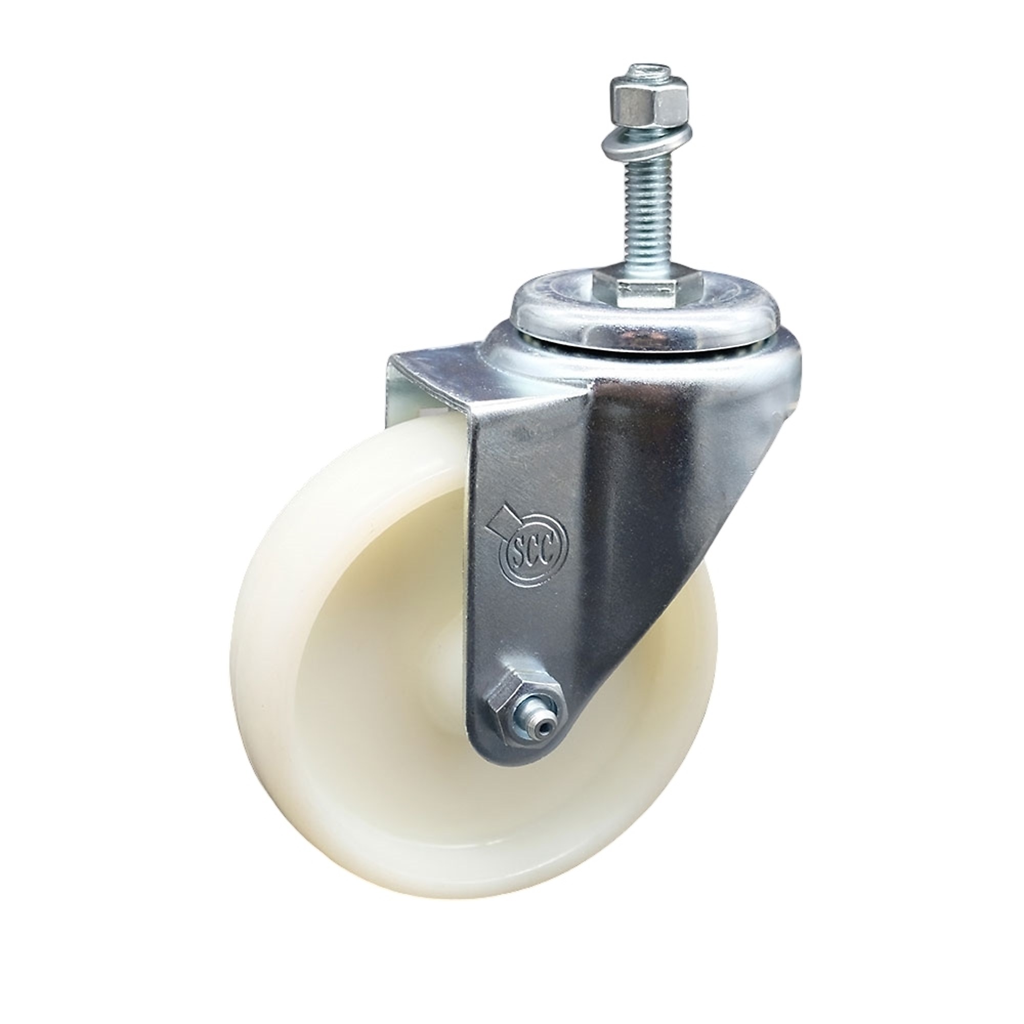 Service Caster, 4Inch x 1 1/4Inch Stem Caster, Wheel Diameter 4 in, Caster Type Swivel, Package (qty.) 1, Model SCC-SSTS20S414-NYS-381615