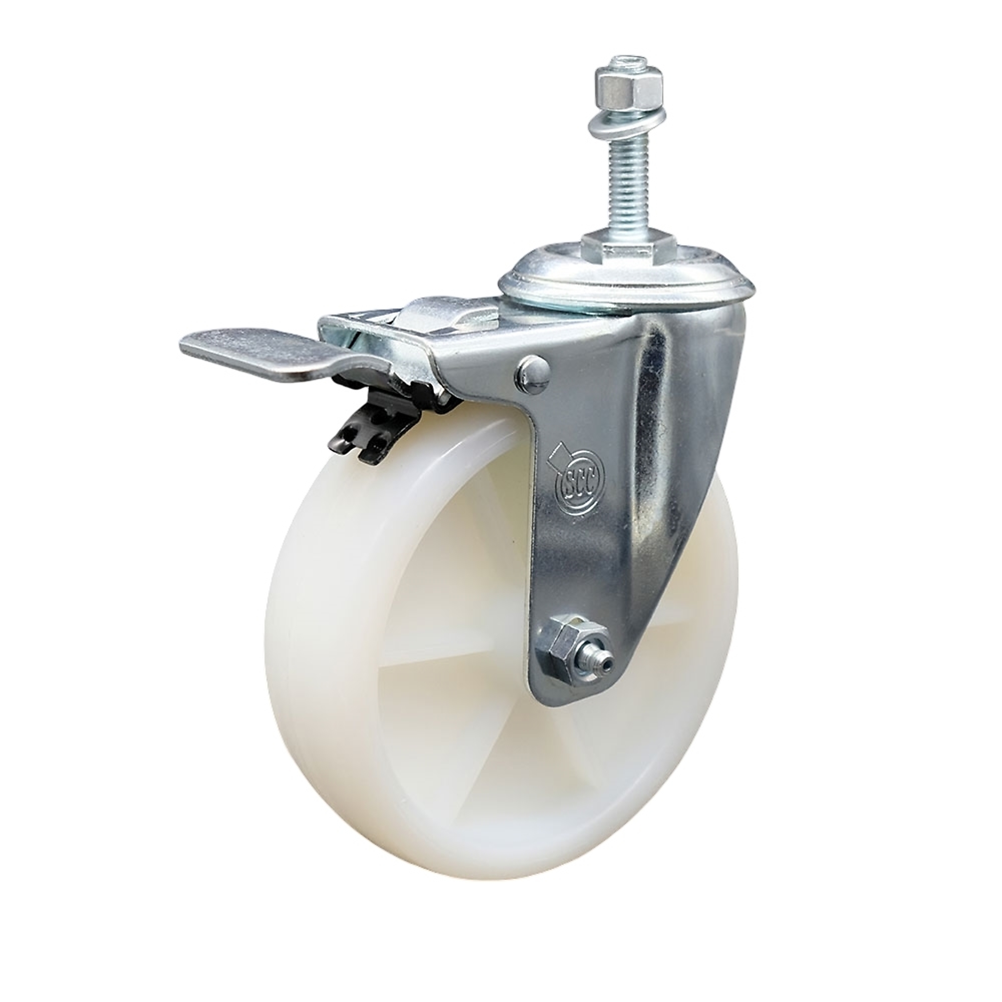 Service Caster, 5Inch x 1 1/4Inch Stem Caster, Wheel Diameter 5 in, Caster Type Swivel, Package (qty.) 1, Model SCC-TSTTL20S514-NYS-M1015