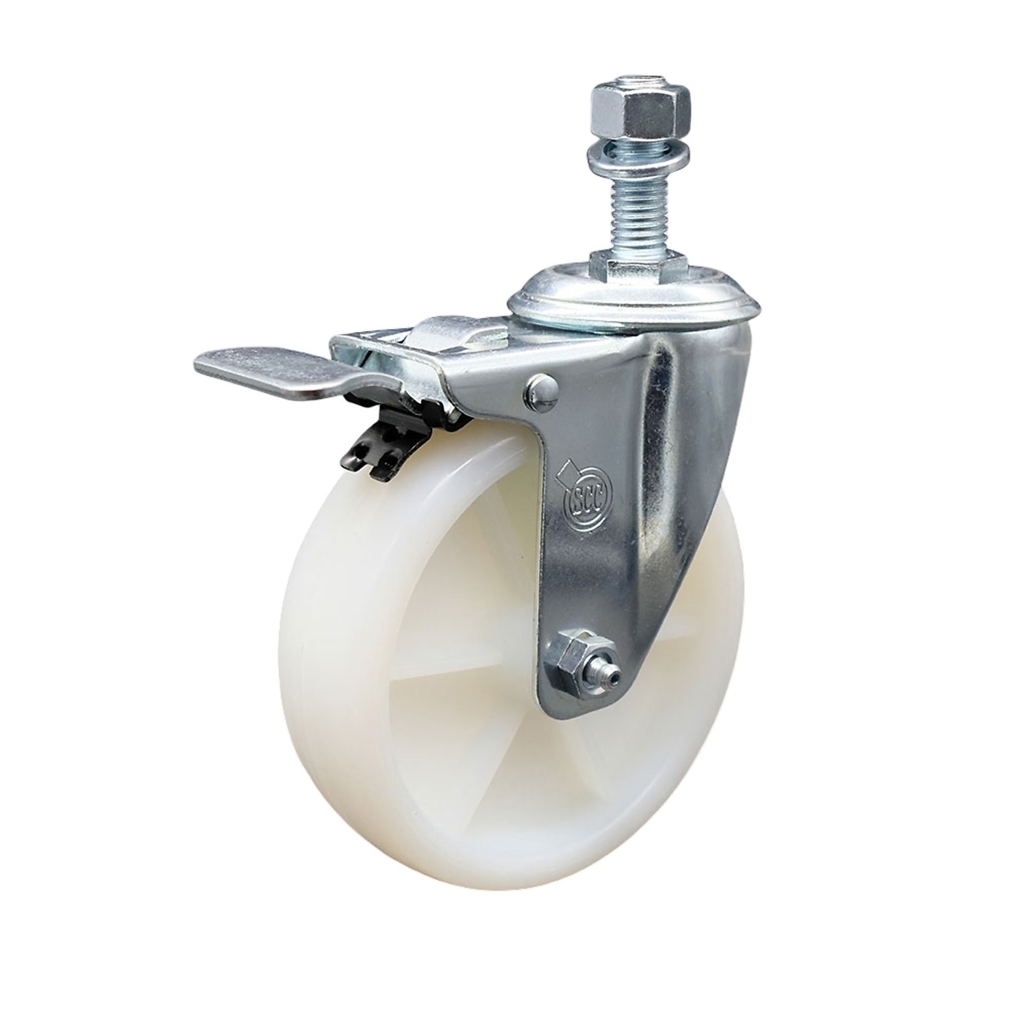 Service Caster, 5Inch x 1 1/4Inch Stem Caster, Wheel Diameter 5 in, Caster Type Swivel, Package (qty.) 1, Model SCC-SSTSTTL20S514-NYS-121315