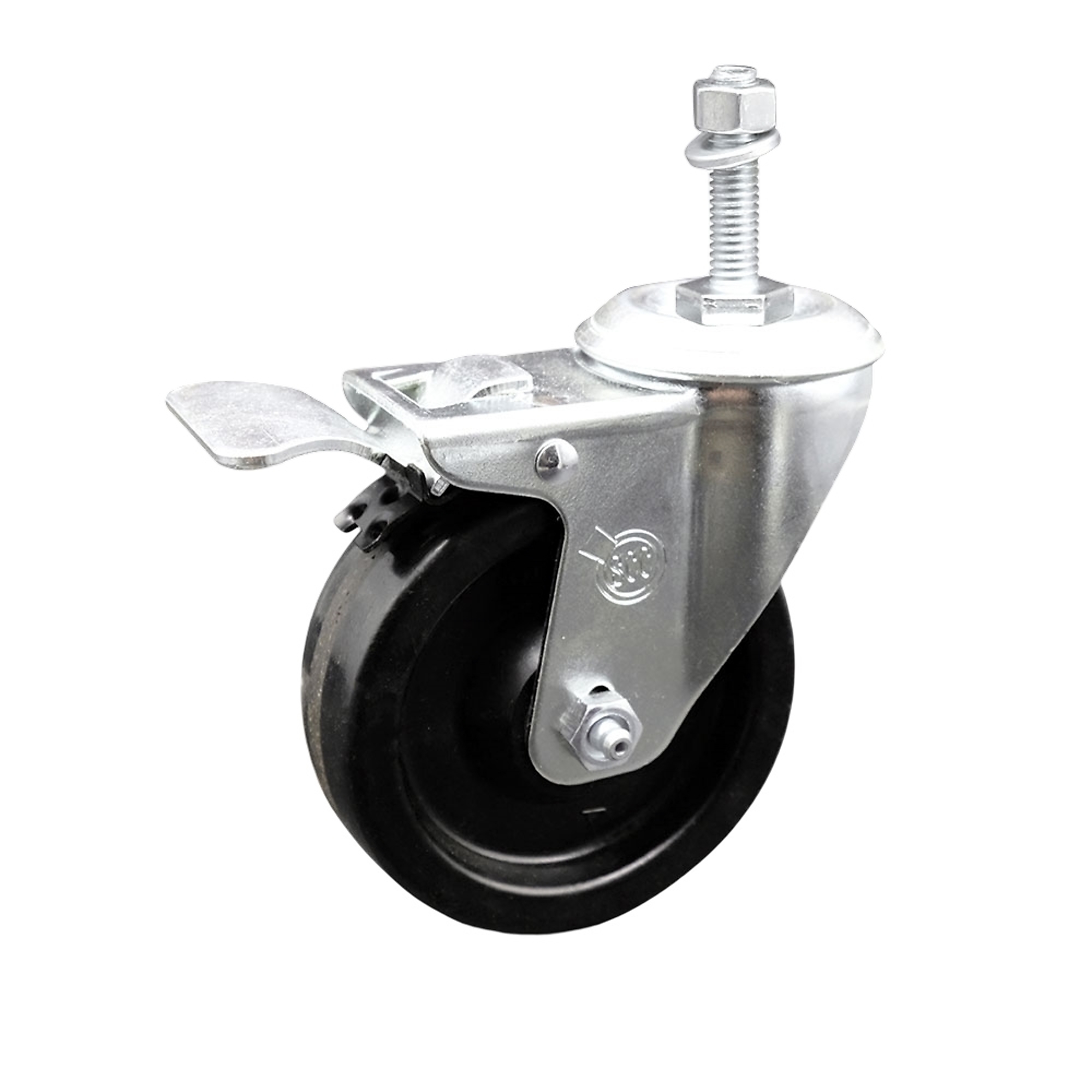 Service Caster, 4Inch x 1 1/4Inch Stem Caster, Wheel Diameter 4 in, Caster Type Swivel, Package (qty.) 1, Model SCC-TSTTL20S414-PHR-381615