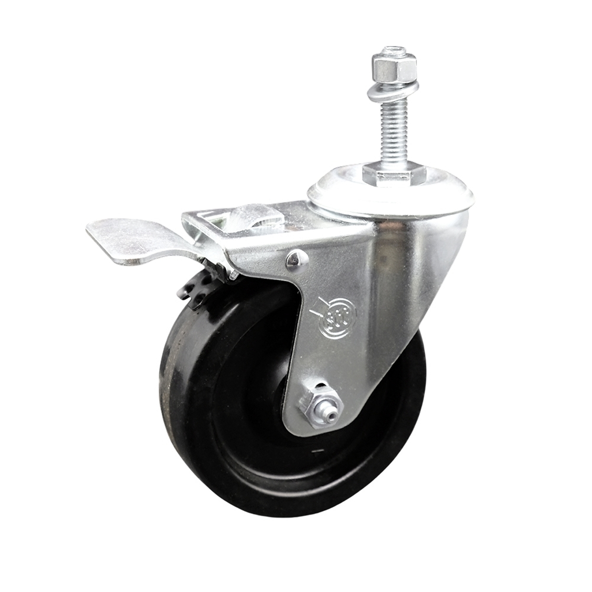 Service Caster, 4Inch x 1 1/4Inch Stem Caster, Wheel Diameter 4 in, Caster Type Swivel, Package (qty.) 1, Model SCC-TSTTL20S414-PHR-M1015