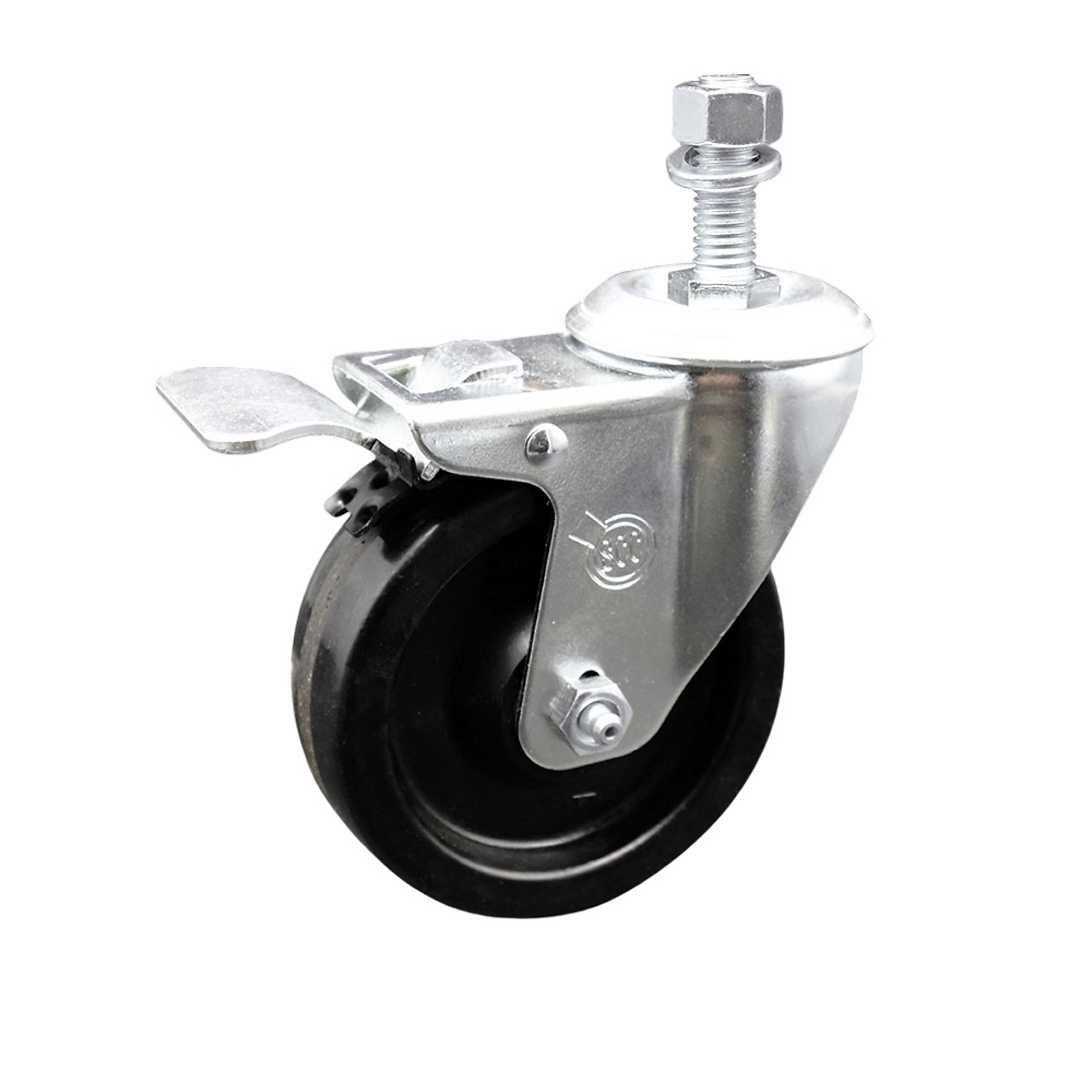 Service Caster, 4Inch x 1 1/4Inch Stem Caster, Wheel Diameter 4 in, Caster Type Swivel, Package (qty.) 1, Model SCC-TSTTL20S414-PHR-121315