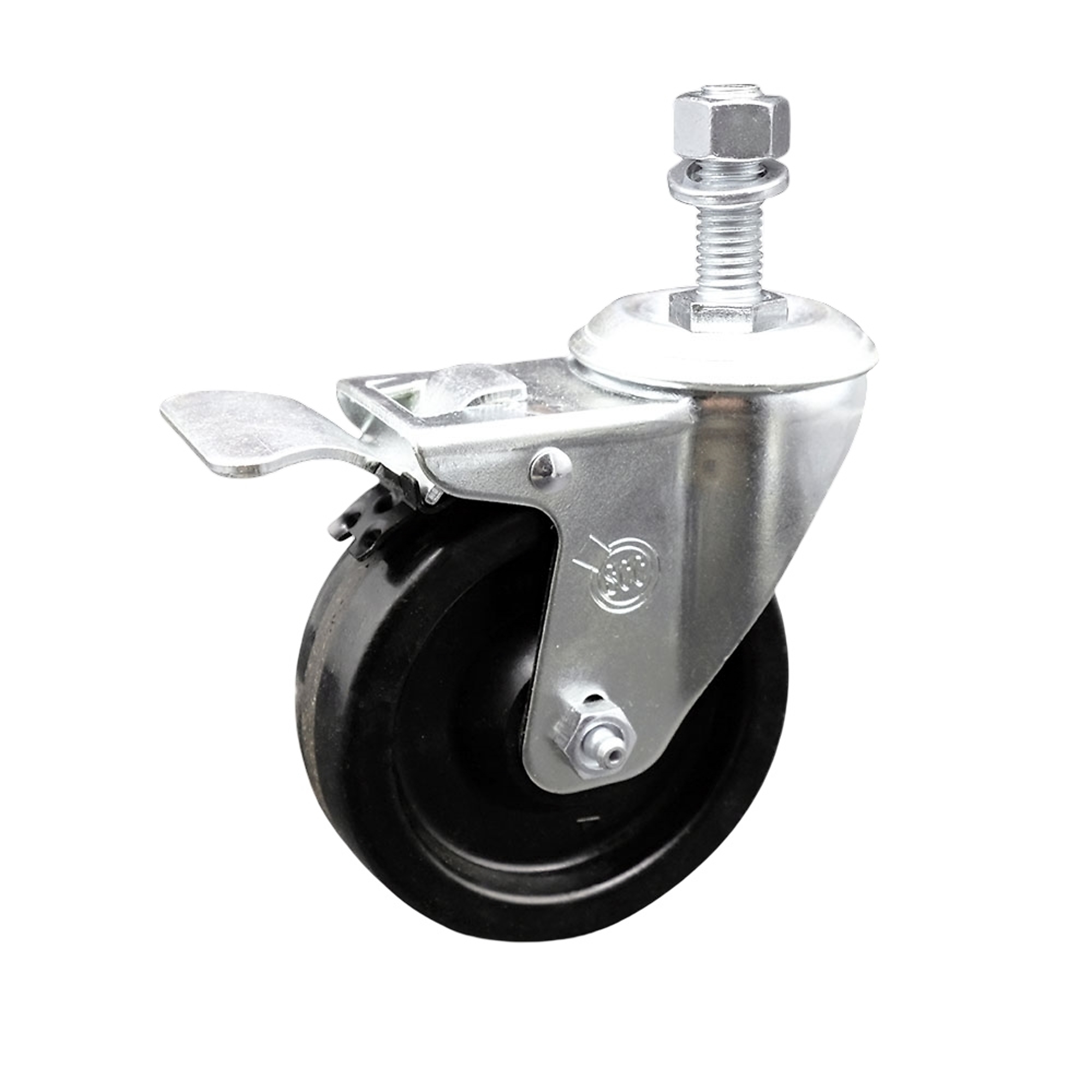 Service Caster, 4Inch x 1 1/4Inch Stem Caster, Wheel Diameter 4 in, Caster Type Swivel, Package (qty.) 1, Model SCC-TSTTL20S414-PHR-M1215