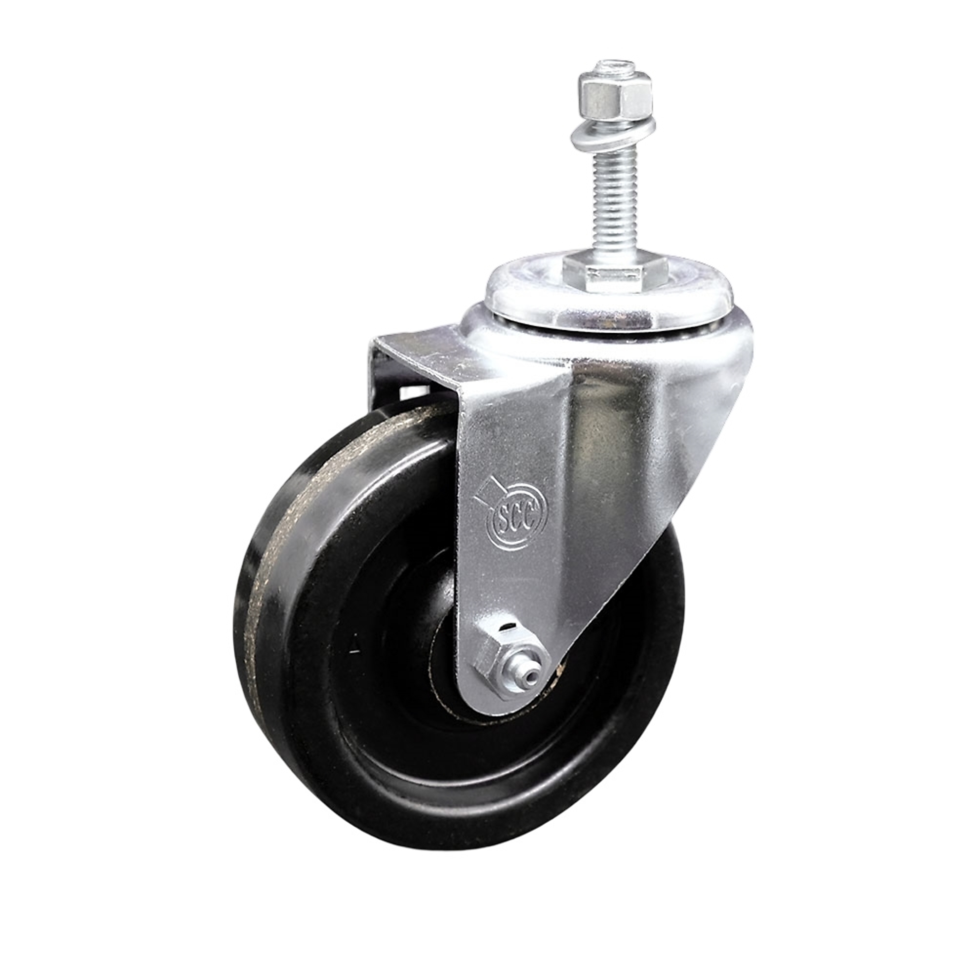 Service Caster, 4Inch x 1 1/4Inch Stem Caster, Wheel Diameter 4 in, Caster Type Swivel, Package (qty.) 1, Model SCC-TS20S414-PHR-M1015