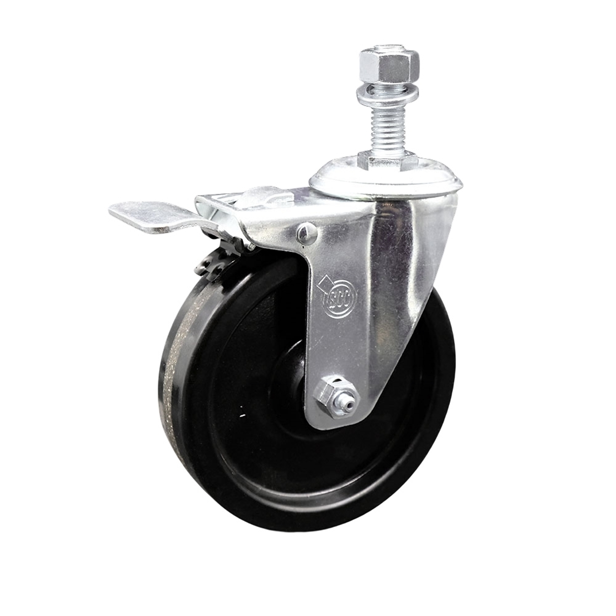 Service Caster, 5Inch x 1 1/4Inch Stem Caster, Wheel Diameter 5 in, Caster Type Swivel, Package (qty.) 1, Model SCC-TSTTL20S514-PHR-121315