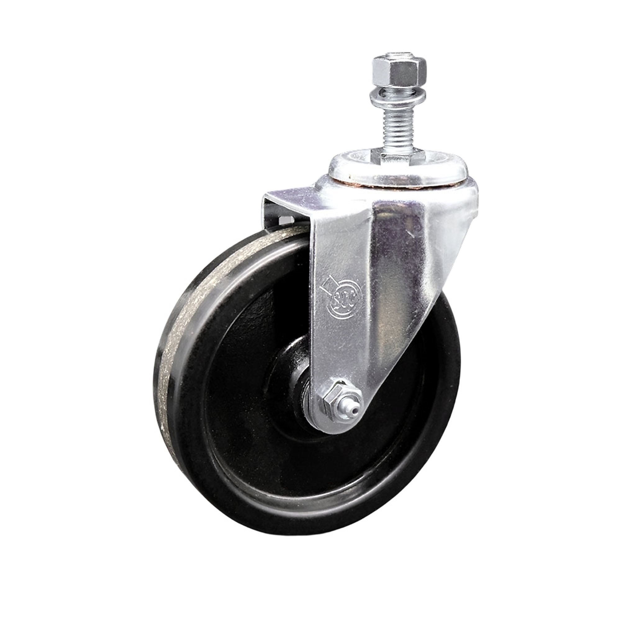 Service Caster, 5Inch x 1 1/4Inch Stem Caster, Wheel Diameter 5 in, Caster Type Swivel, Package (qty.) 1, Model SCC-TS20S514-PHR-121315