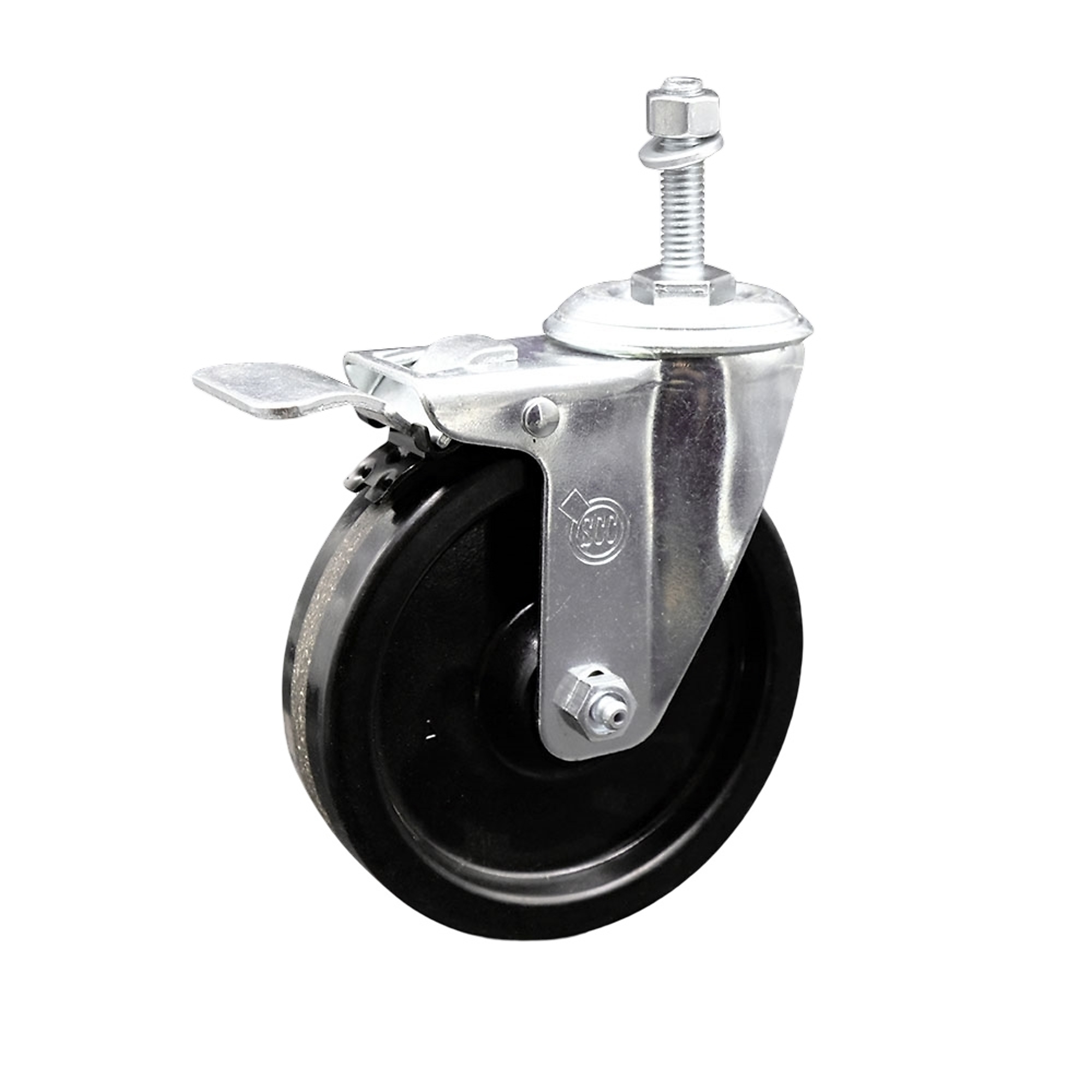 Service Caster, 5Inch x 1 1/4Inch Stem Caster, Wheel Diameter 5 in, Caster Type Swivel, Package (qty.) 1, Model SCC-TSTTL20S514-PHR-M1015