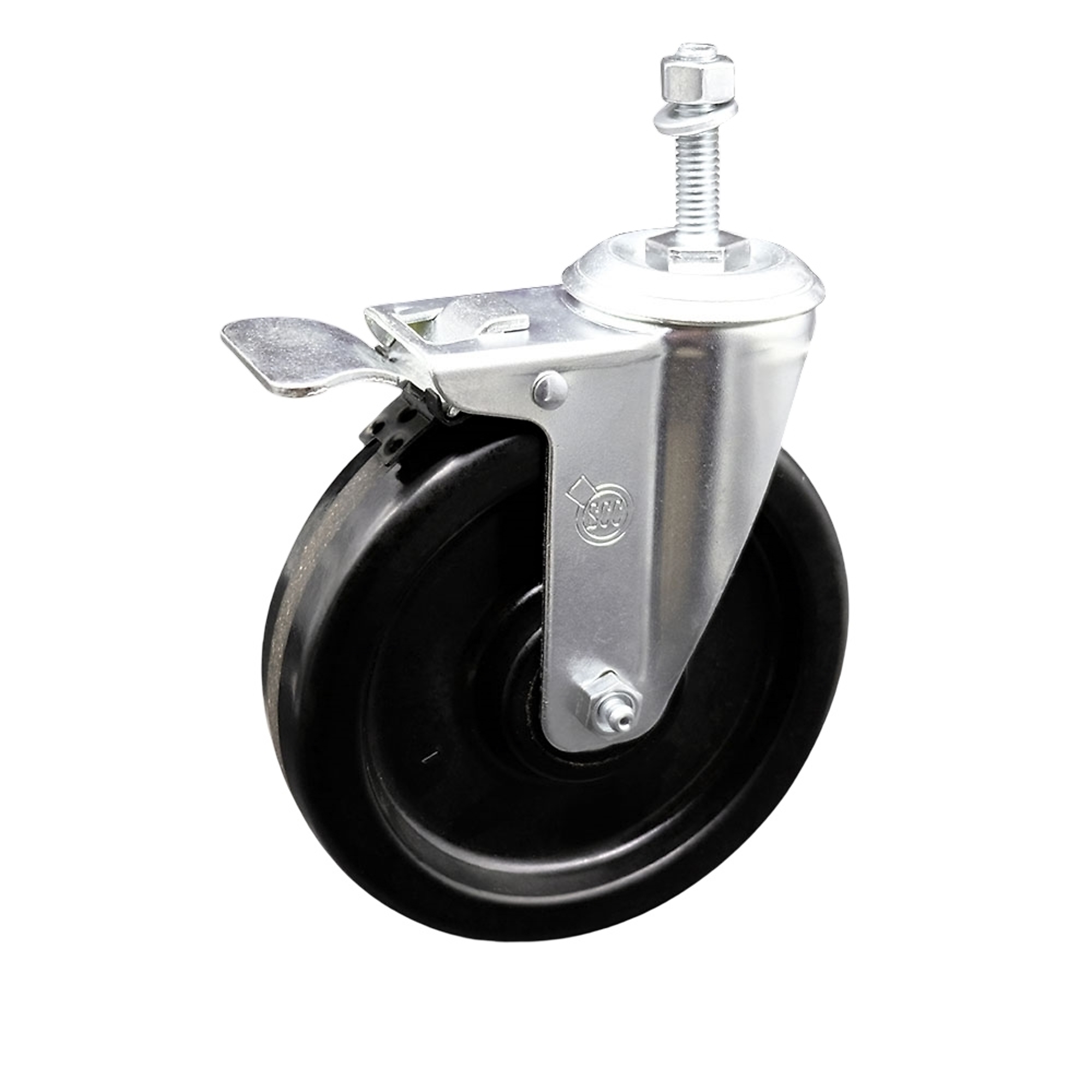 Service Caster, 6Inch x 1 1/2Inch Stem Caster, Wheel Diameter 6 in, Caster Type Swivel, Package (qty.) 1, Model SCC-TSTTL20S615-PHR-M1015