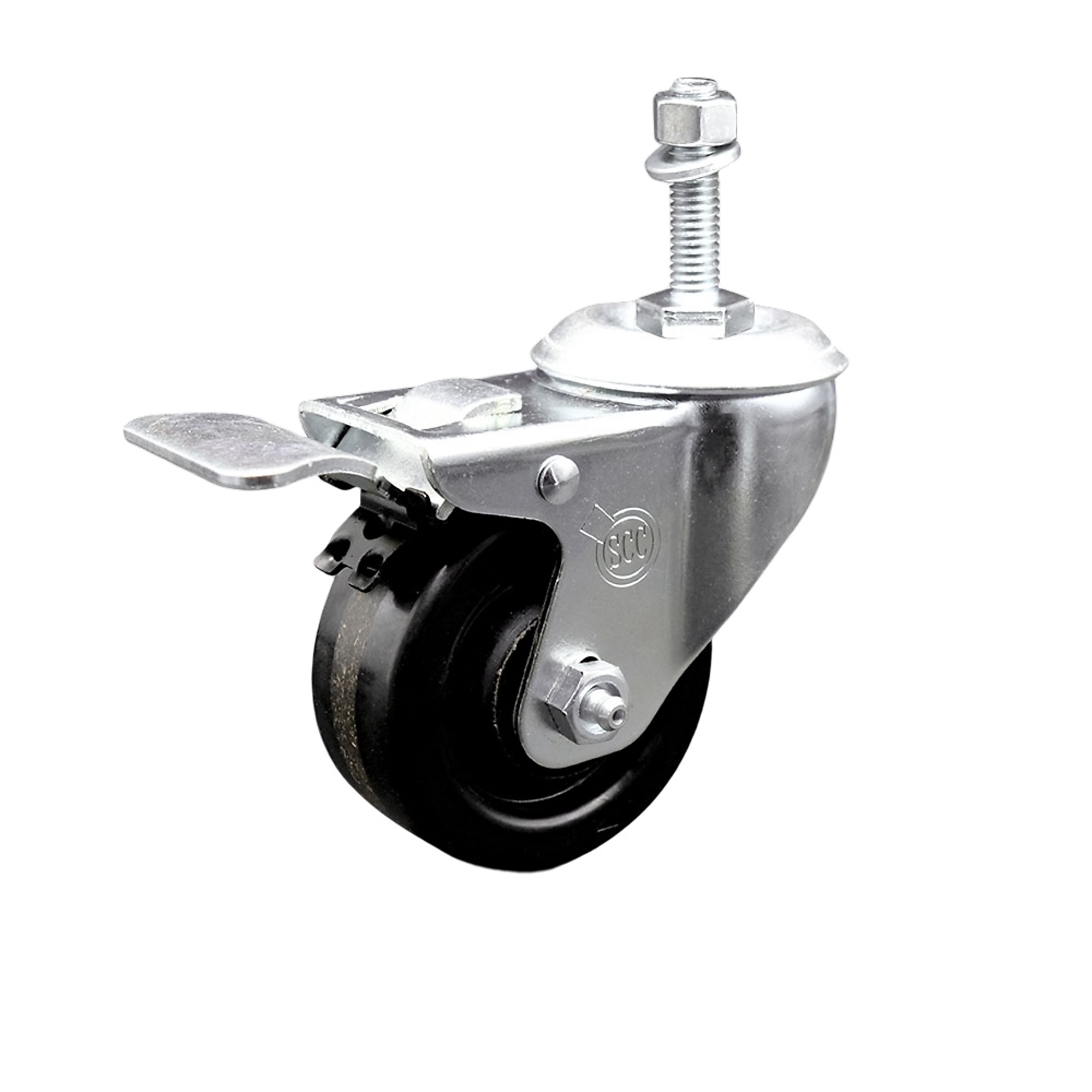 Service Caster, 3 1/2Inch x 1 1/4Inch Stem Caster, Wheel Diameter 3.5 in, Caster Type Swivel, Package (qty.) 1, Model SCC-SSTSTTL20S3514-PHS-381615