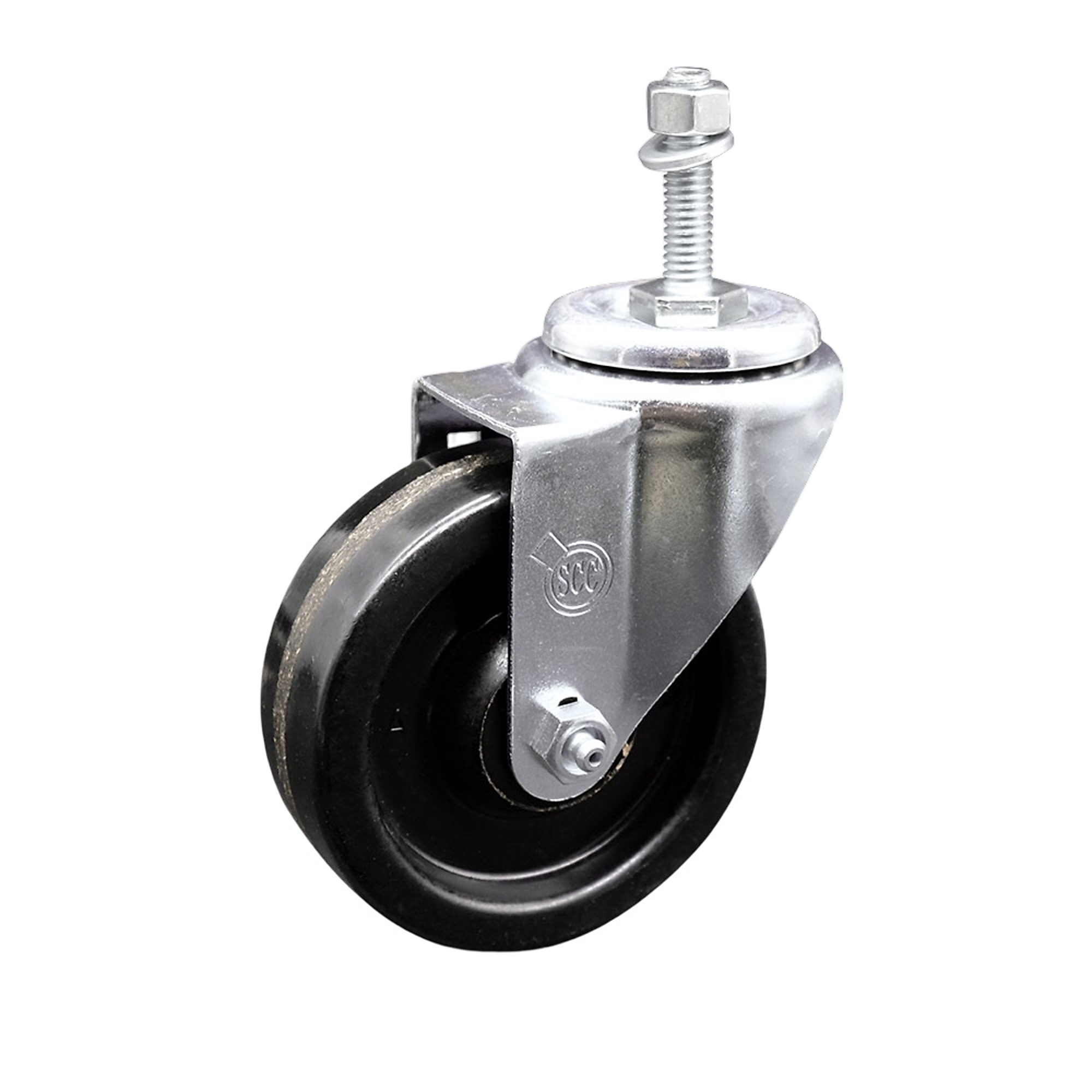 Service Caster, 4Inch x 1 1/4Inch Stem Caster, Wheel Diameter 4 in, Caster Type Swivel, Package (qty.) 1, Model SCC-TS20S414-PHS-M1015