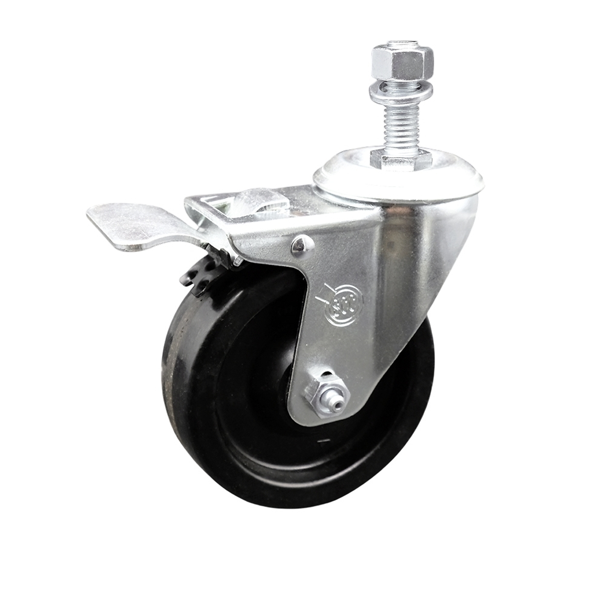 Service Caster, 4Inch x 1 1/4Inch Stem Caster, Wheel Diameter 4 in, Caster Type Swivel, Package (qty.) 1, Model SCC-SSTSTTL20S414-PHS-121315