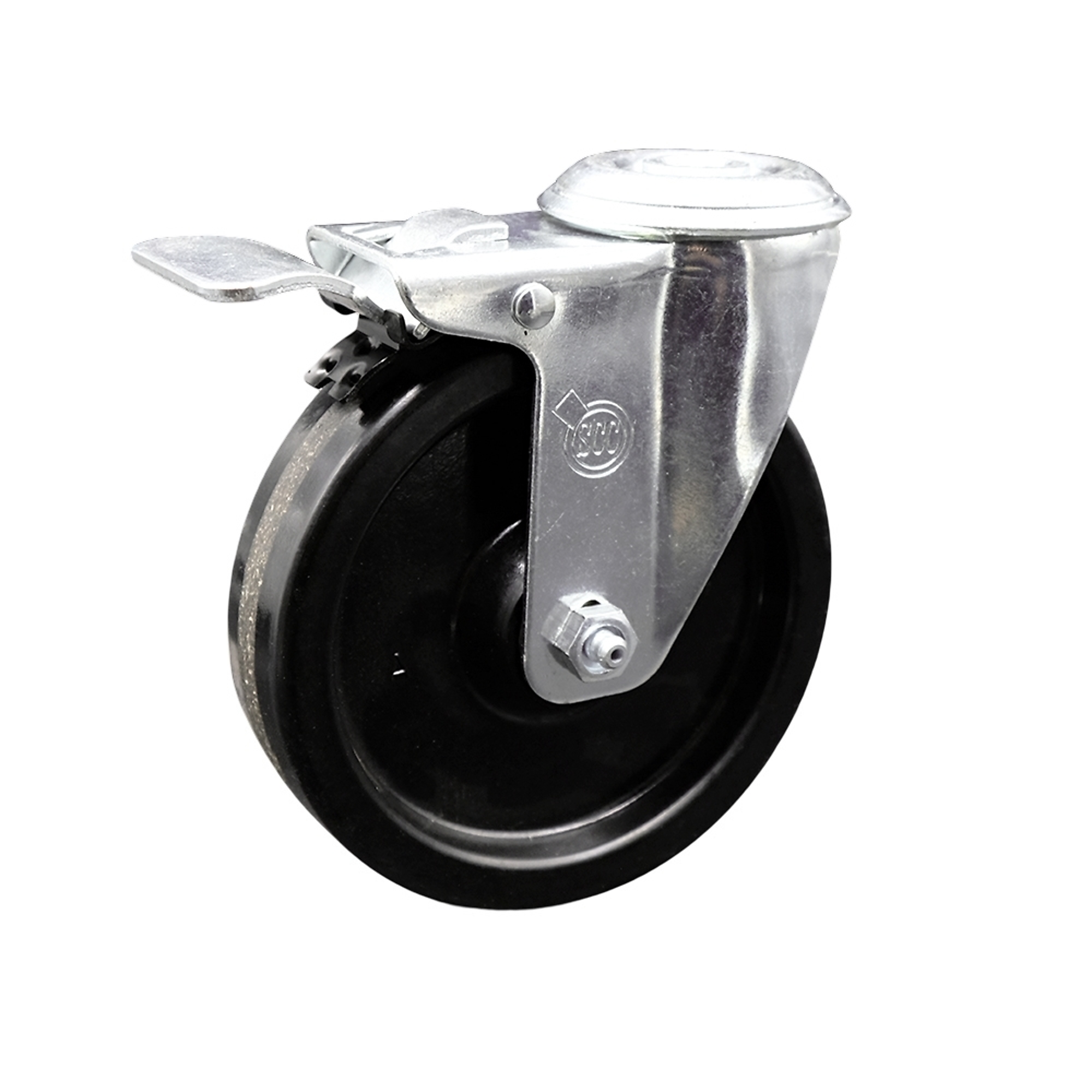 Service Caster, 5Inch x 1 1/4Inch Stem Caster, Wheel Diameter 5 in, Caster Type Swivel, Package (qty.) 1, Model SCC-SSBHTTL20S514-PHS