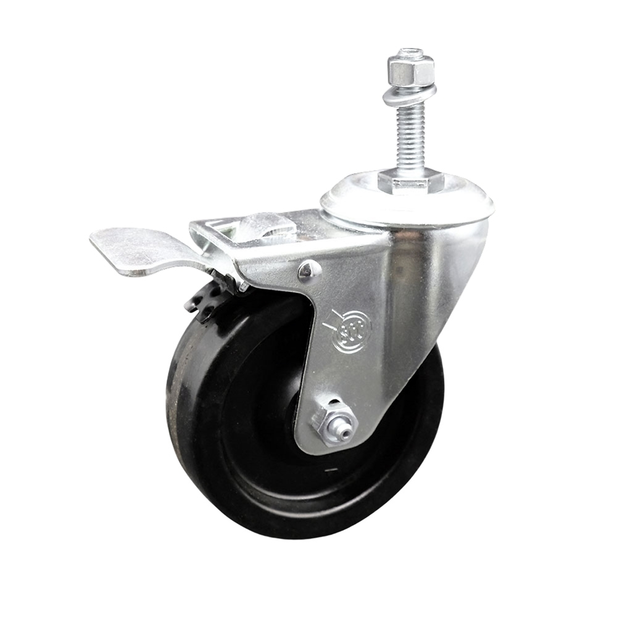 Service Caster, 4Inch x 1 1/4Inch Stem Caster, Wheel Diameter 4 in, Caster Type Swivel, Package (qty.) 1, Model SCC-TSTTL20S414-PHS-M1015