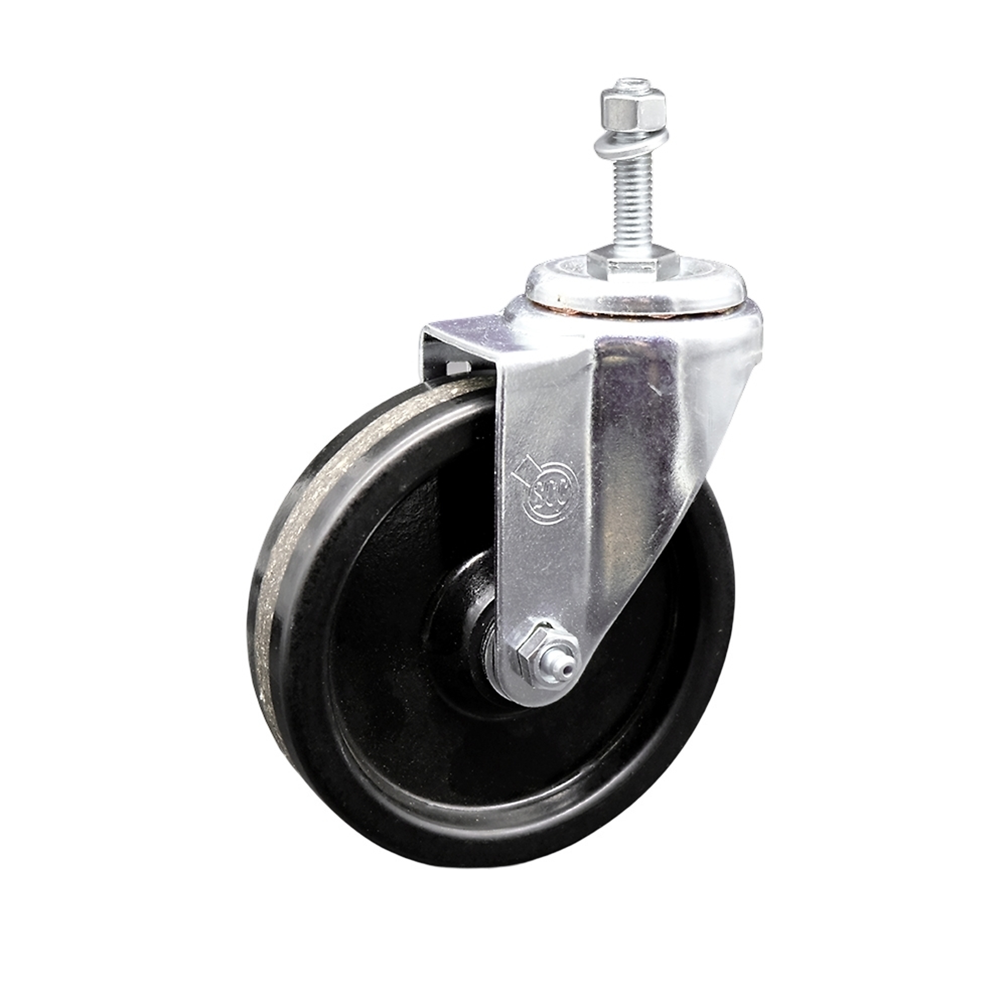 Service Caster, 5Inch x 1 1/4Inch Stem Caster, Wheel Diameter 5 in, Caster Type Swivel, Package (qty.) 1, Model SCC-TS20S514-PHS-381615