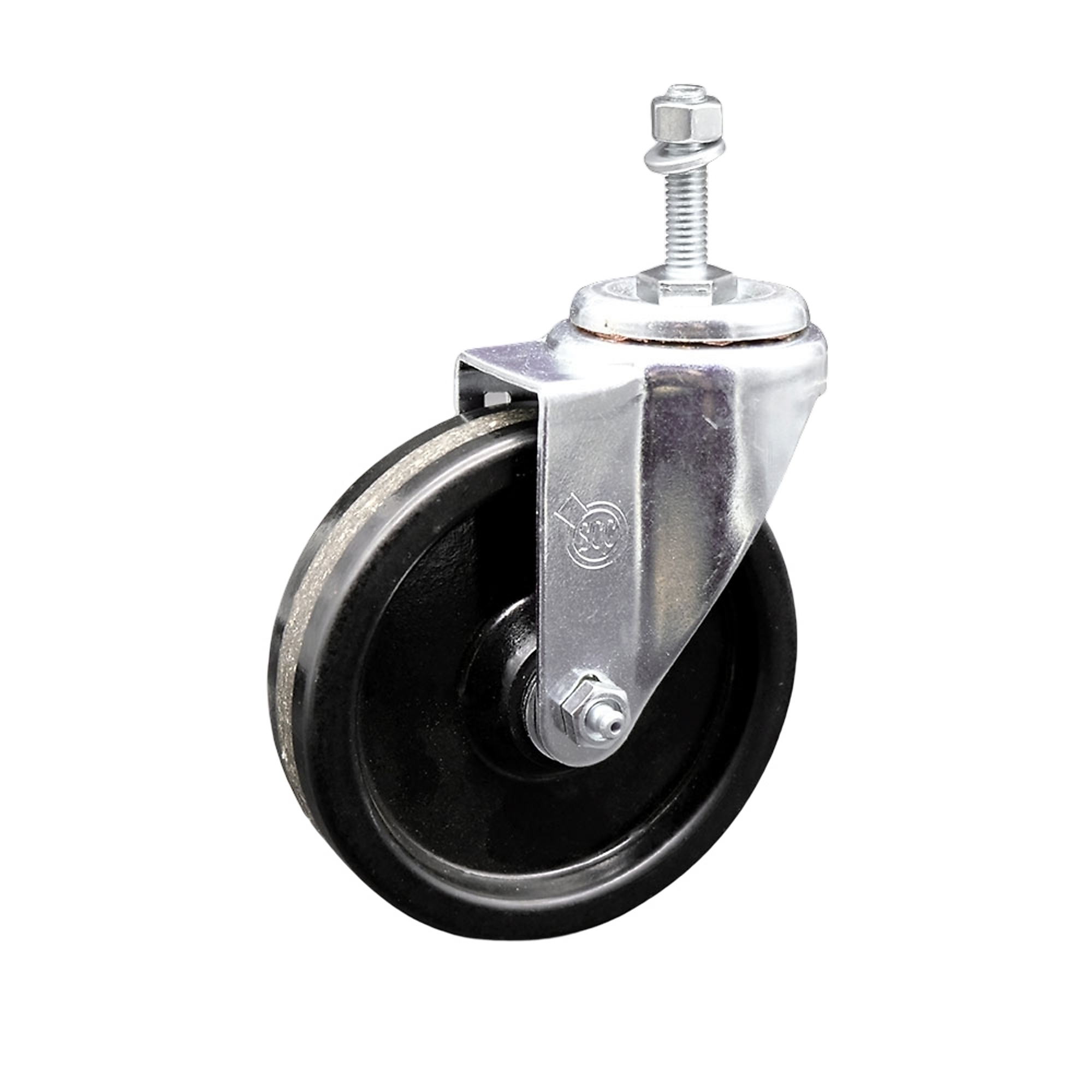 Service Caster, 5Inch x 1 1/4Inch Stem Caster, Wheel Diameter 5 in, Caster Type Swivel, Package (qty.) 1, Model SCC-SSTS20S514-PHS-381615