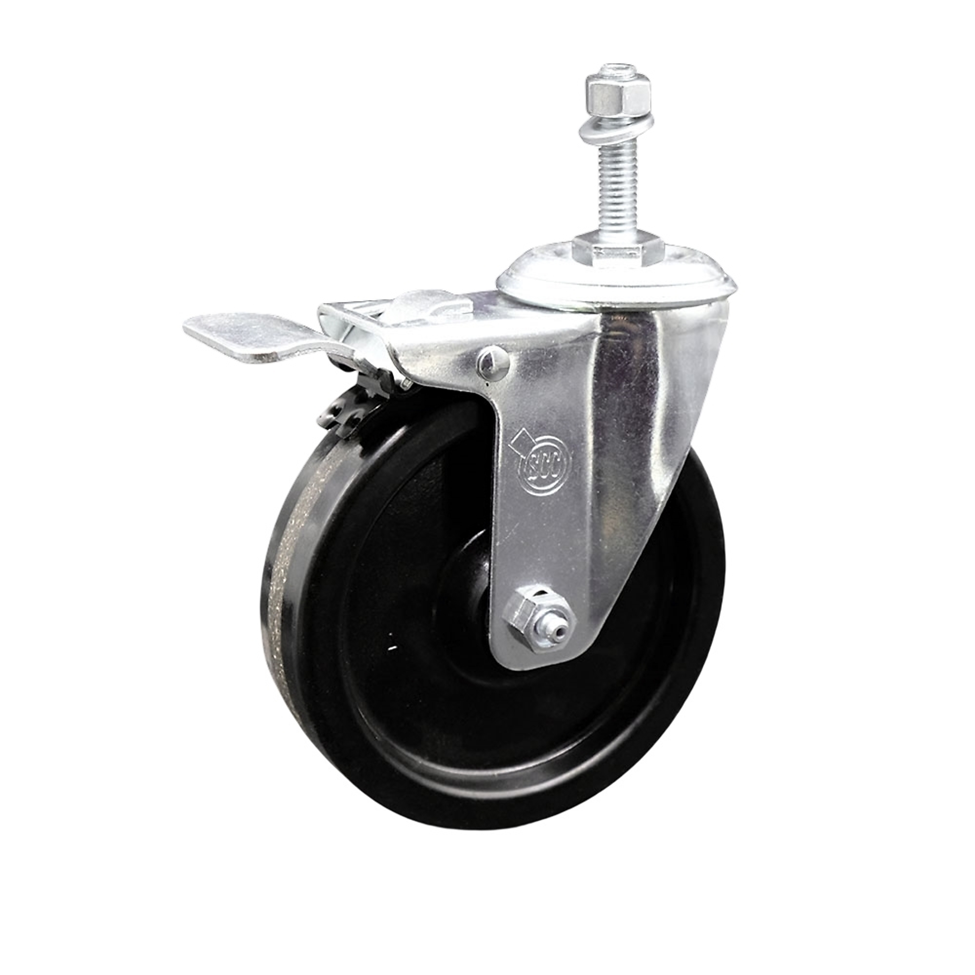 Service Caster, 5Inch x 1 1/4Inch Stem Caster, Wheel Diameter 5 in, Caster Type Swivel, Package (qty.) 1, Model SCC-SSTSTTL20S514-PHS-381615