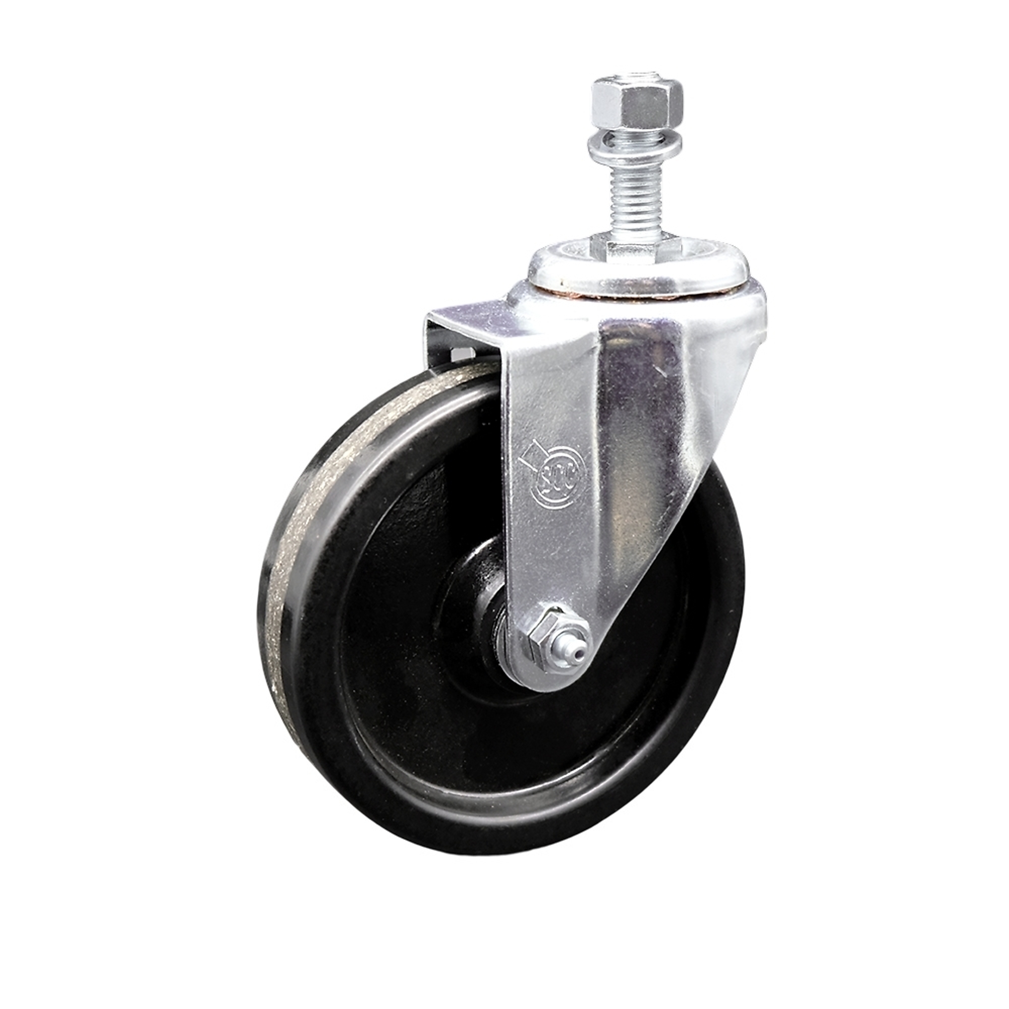 Service Caster, 5Inch x 1 1/4Inch Stem Caster, Wheel Diameter 5 in, Caster Type Swivel, Package (qty.) 1, Model SCC-SSTS20S514-PHS-M1215