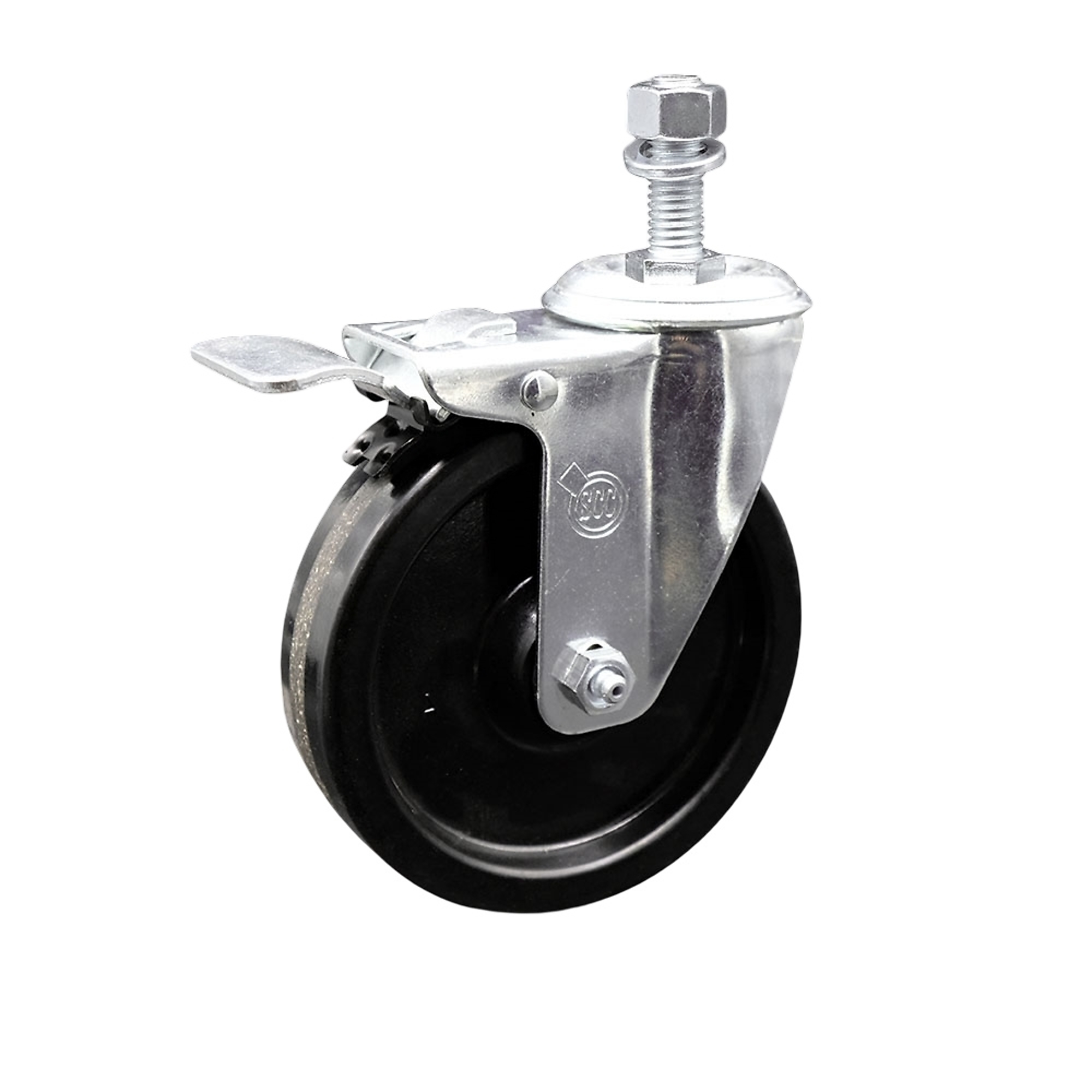 Service Caster, 5Inch x 1 1/4Inch Stem Caster, Wheel Diameter 5 in, Caster Type Swivel, Package (qty.) 1, Model SCC-SSTSTTL20S514-PHS-M1215