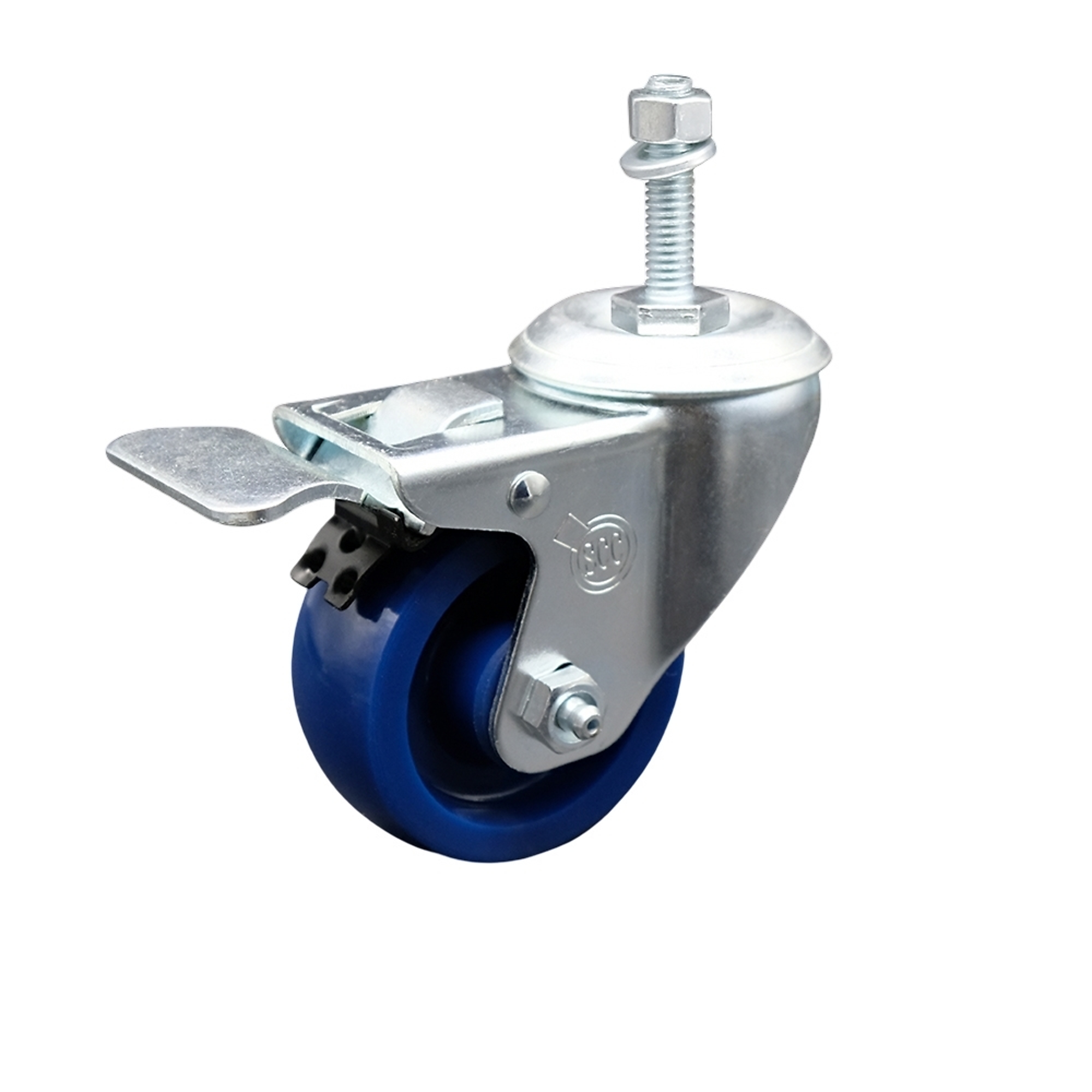 Service Caster, 3Inch x 1 1/4Inch Stem Caster, Wheel Diameter 3 in, Caster Type Swivel, Package (qty.) 1, Model SCC-TSTTL20S314-SPUS-M1015