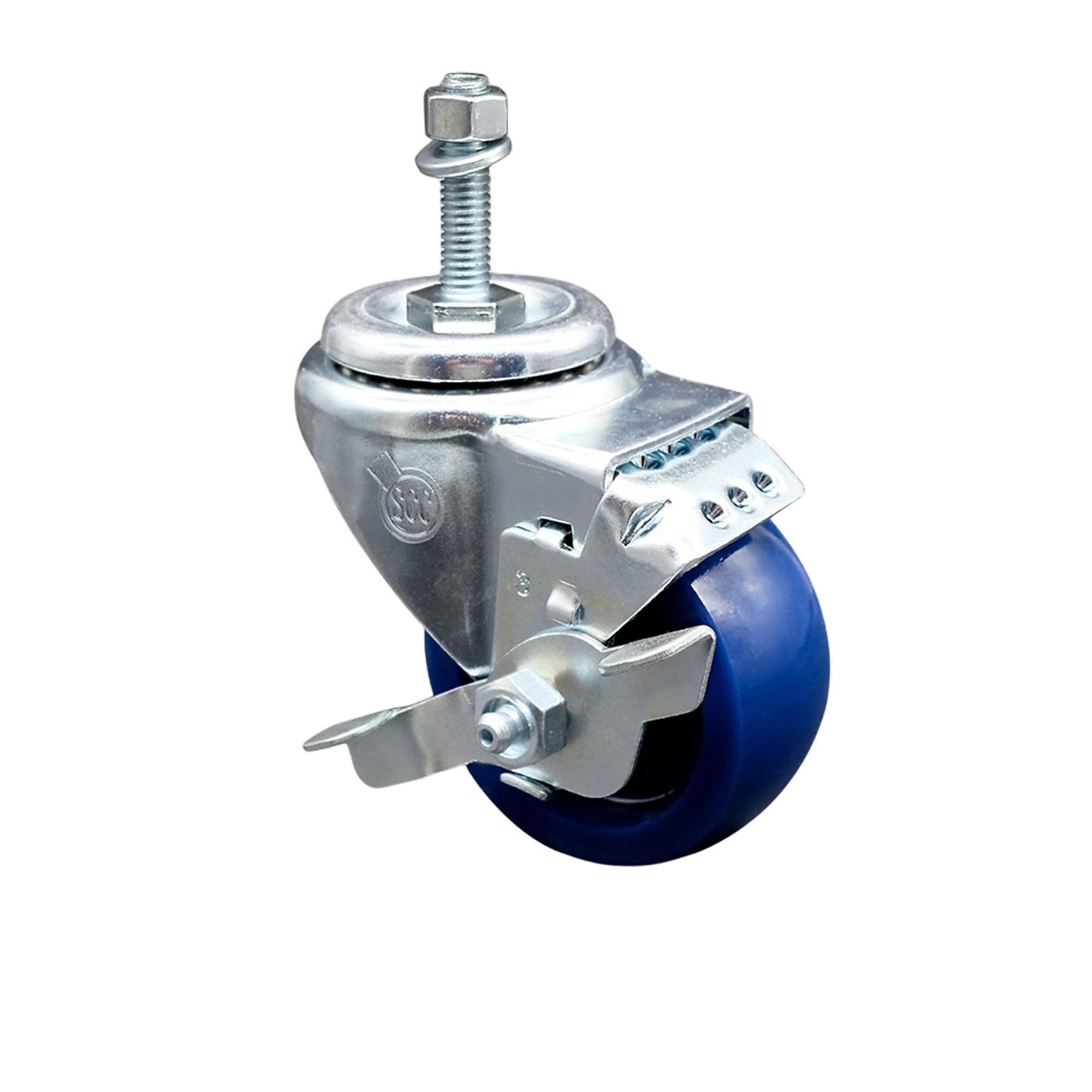 Service Caster, 3Inch x 1 1/4Inch Stem Caster, Wheel Diameter 3 in, Caster Type Swivel, Package (qty.) 1, Model SCC-SSTS20S314-SPUS-TLB-381615