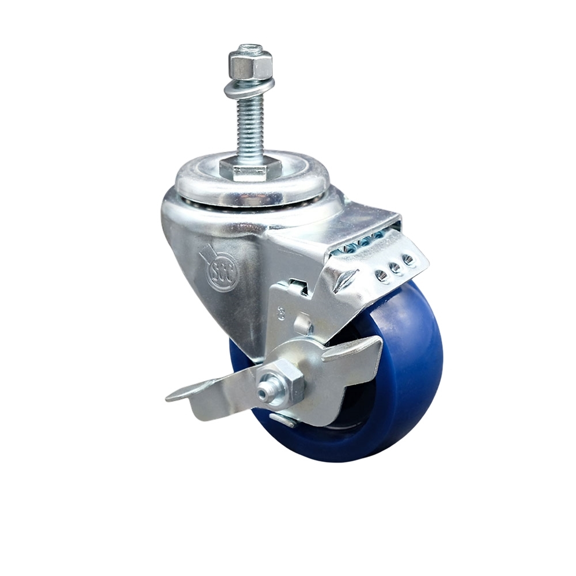 Service Caster, 3Inch x 1 1/4Inch Stem Caster, Wheel Diameter 3 in, Caster Type Swivel, Package (qty.) 1, Model SCC-SSTS20S314-SPUS-TLB-M1015