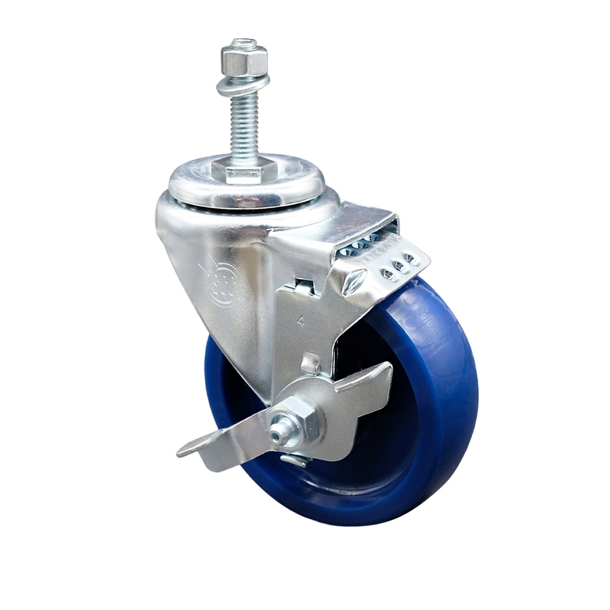 Service Caster, 4Inch x 1 1/4Inch Stem Caster, Wheel Diameter 4 in, Caster Type Swivel, Package (qty.) 1, Model SCC-TS20S414-SPUS-TLB-381615