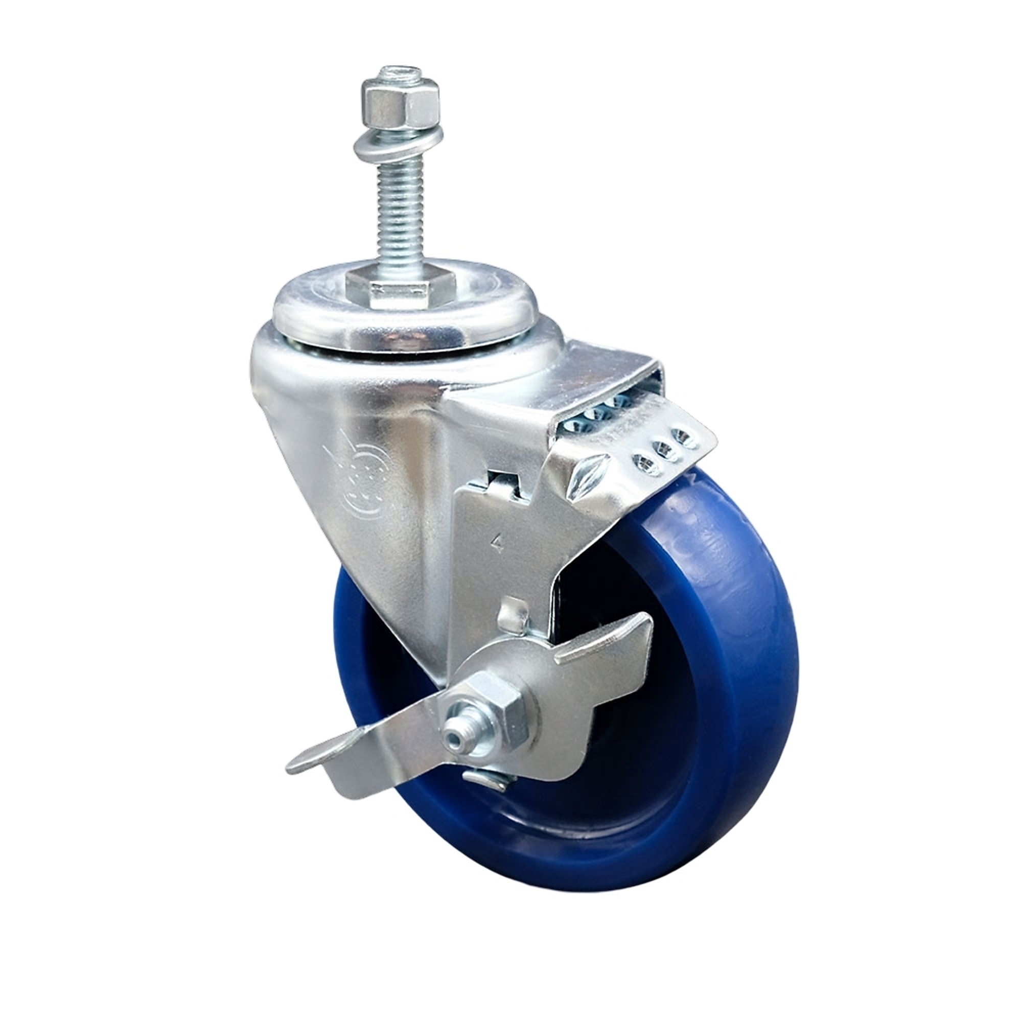 Service Caster, 4Inch x 1 1/4Inch Stem Caster, Wheel Diameter 4 in, Caster Type Swivel, Package (qty.) 1, Model SCC-TS20S414-SPUS-TLB-M1015