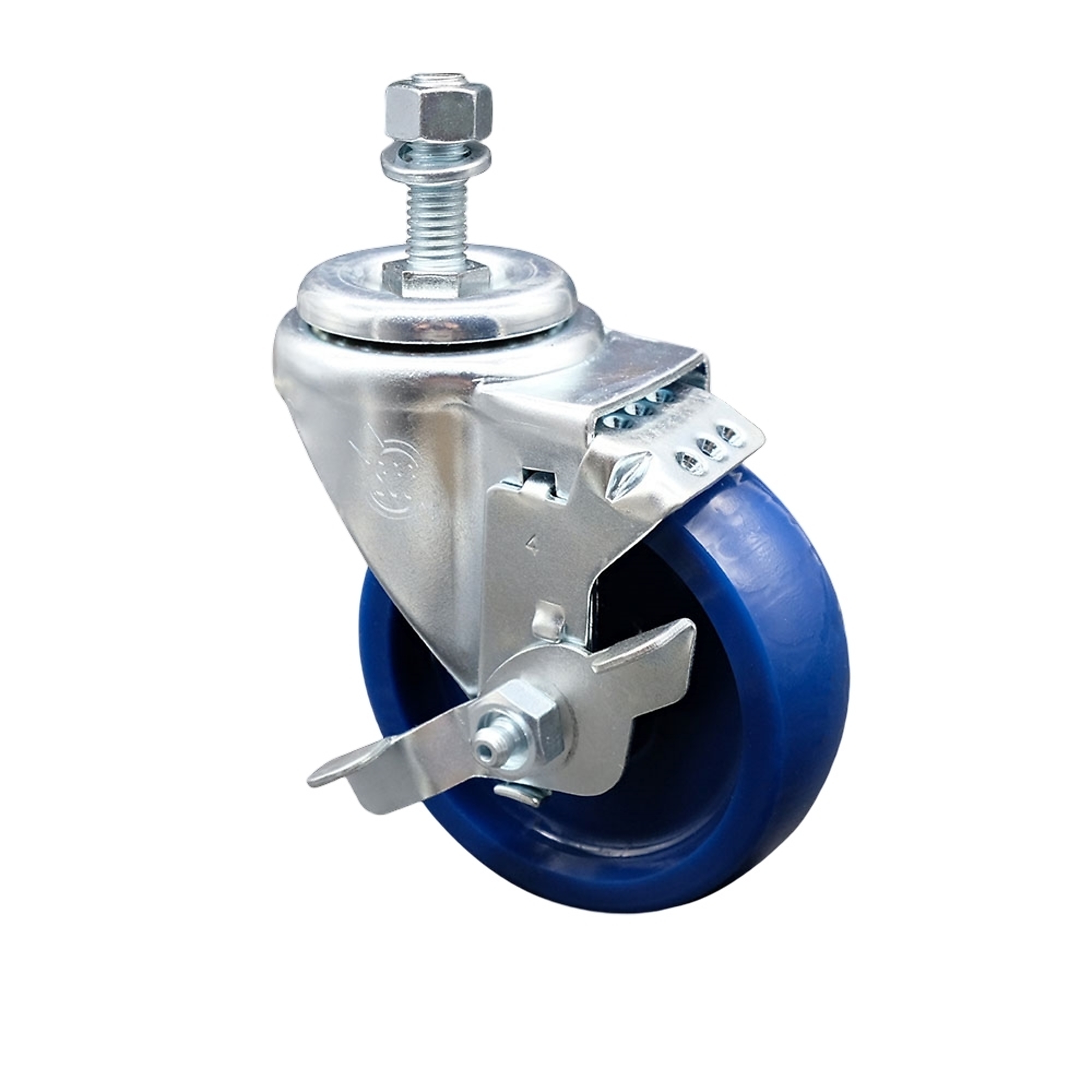 Service Caster, 4Inch x 1 1/4Inch Stem Caster, Wheel Diameter 4 in, Caster Type Swivel, Package (qty.) 1, Model SCC-TS20S414-SPUS-TLB-121315