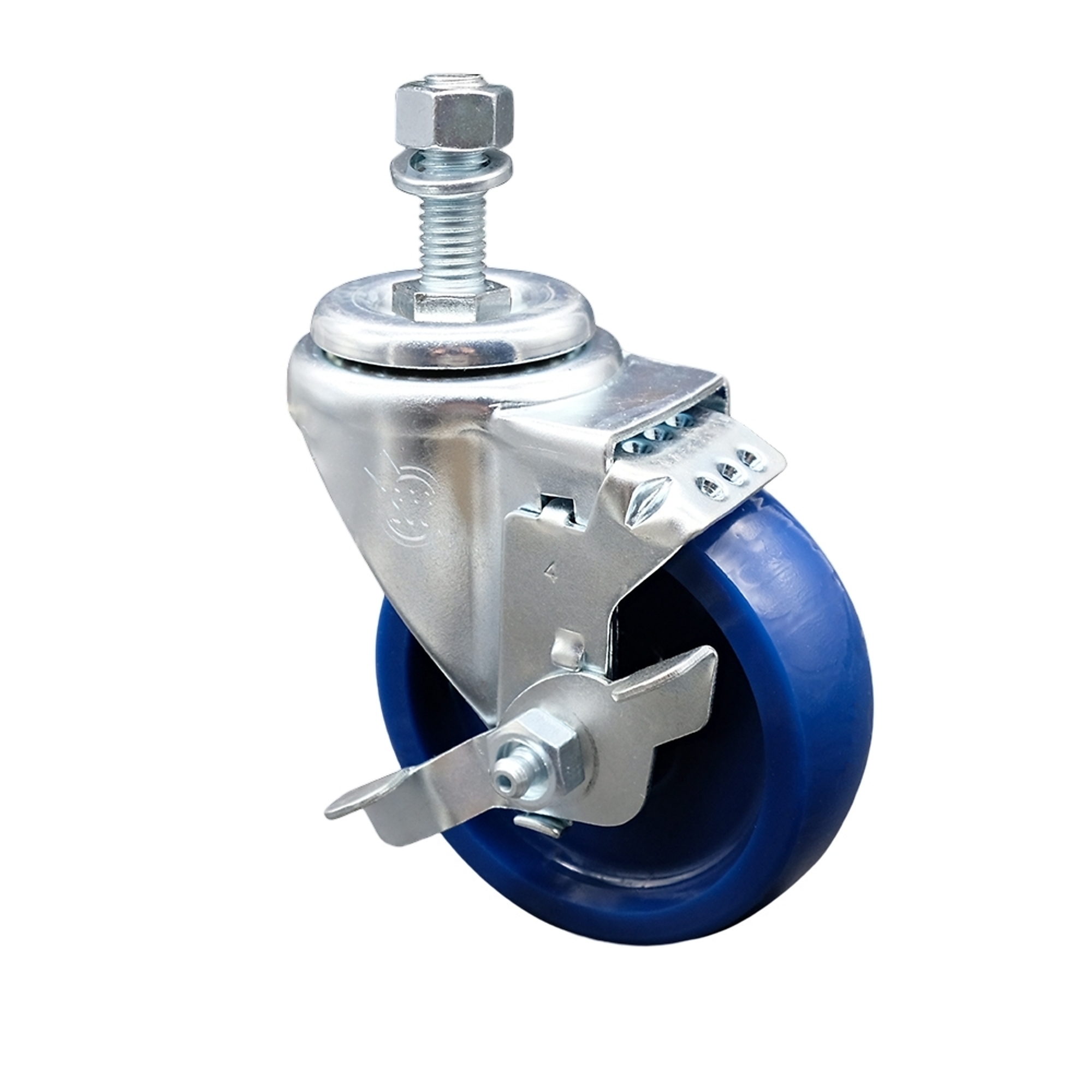 Service Caster, 4Inch x 1 1/4Inch Stem Caster, Wheel Diameter 4 in, Caster Type Swivel, Package (qty.) 1, Model SCC-TS20S414-SPUS-TLB-M1215