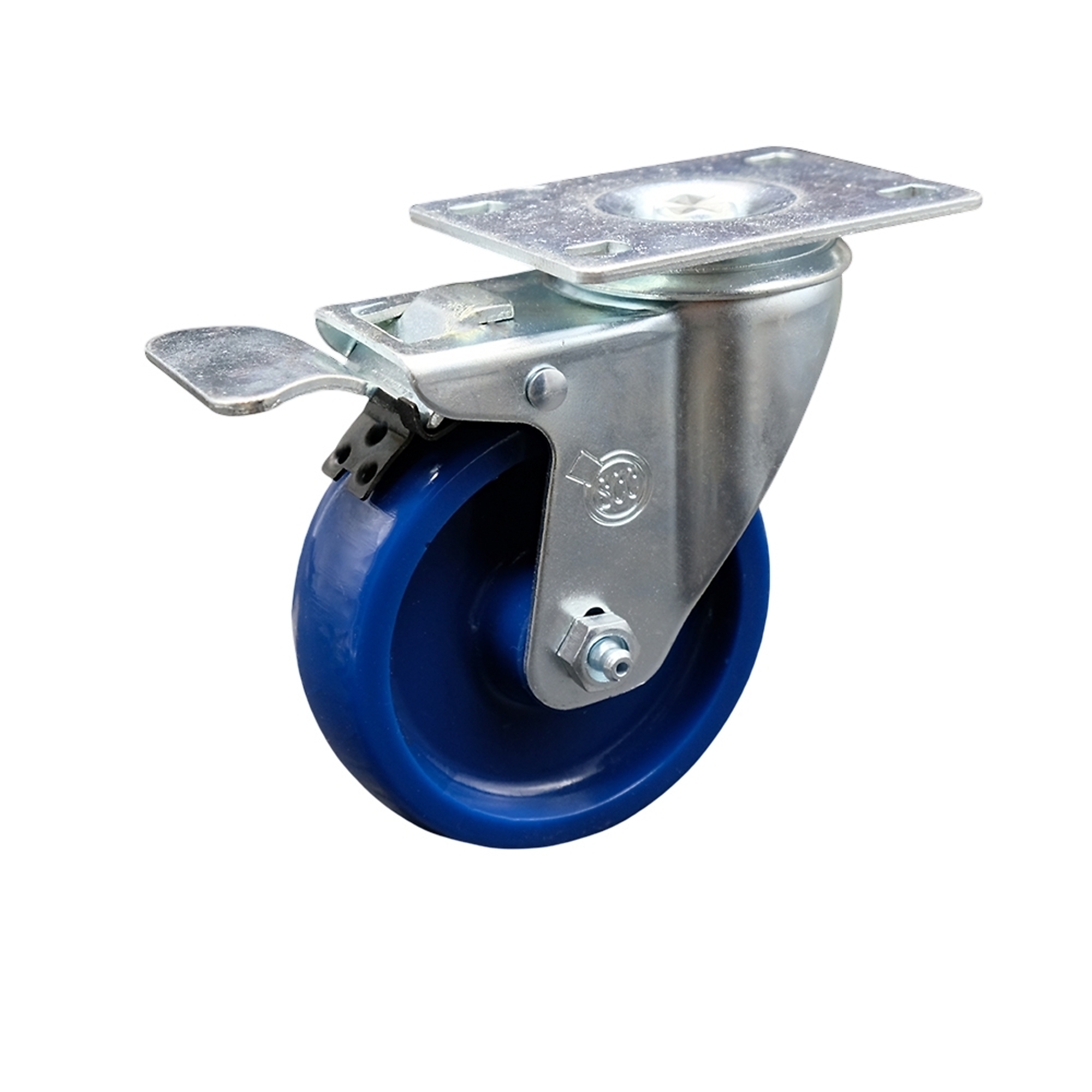 Service Caster, 4Inch x 1 1/4Inch Plate Caster, Wheel Diameter 4 in, Caster Type Swivel, Package (qty.) 1, Model SCC-SSTTL20S414-SPUS