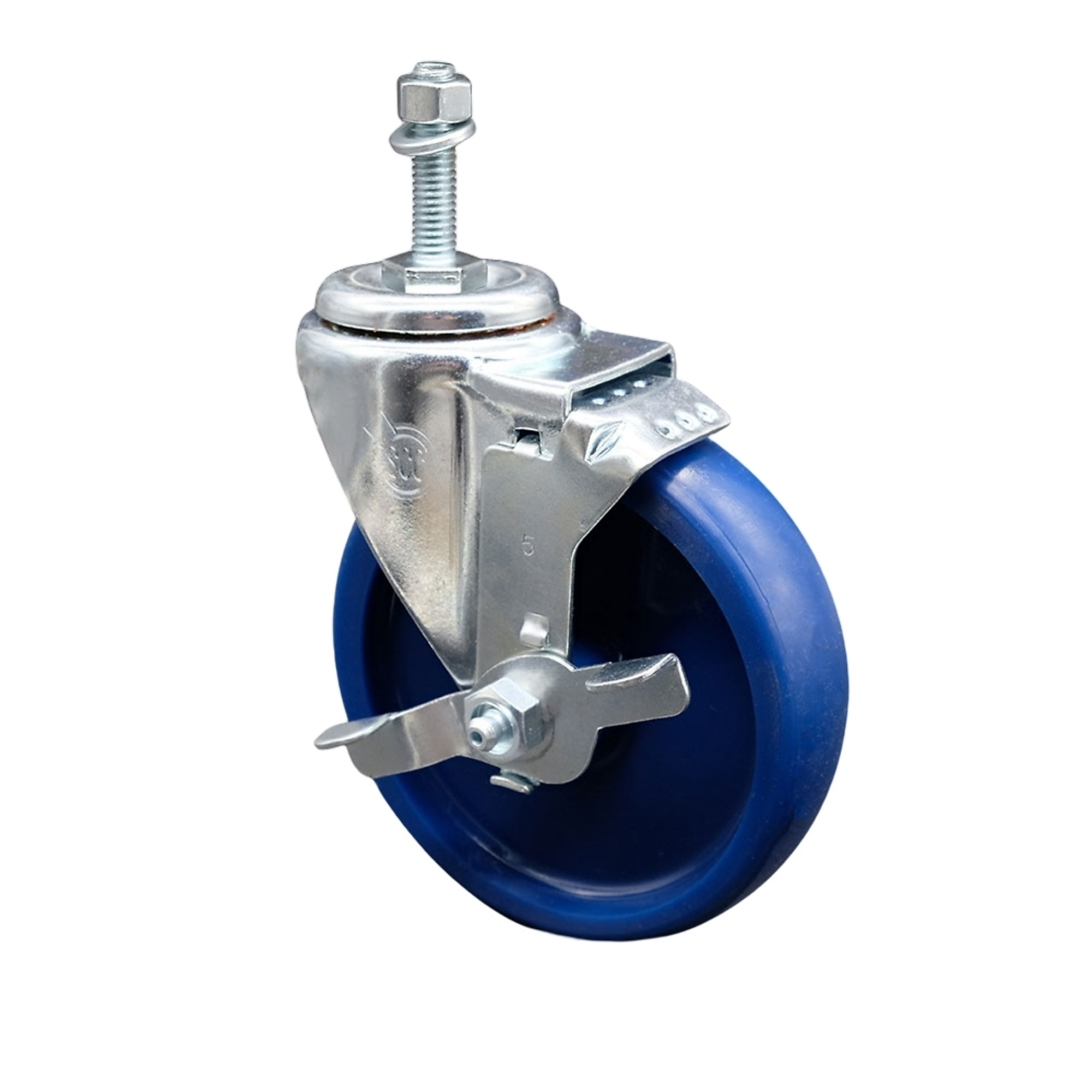 Service Caster, 5Inch x 1 1/4Inch Stem Caster, Wheel Diameter 5 in, Caster Type Swivel, Package (qty.) 1, Model SCC-SSTS20S514-SPUS-TLB-381615