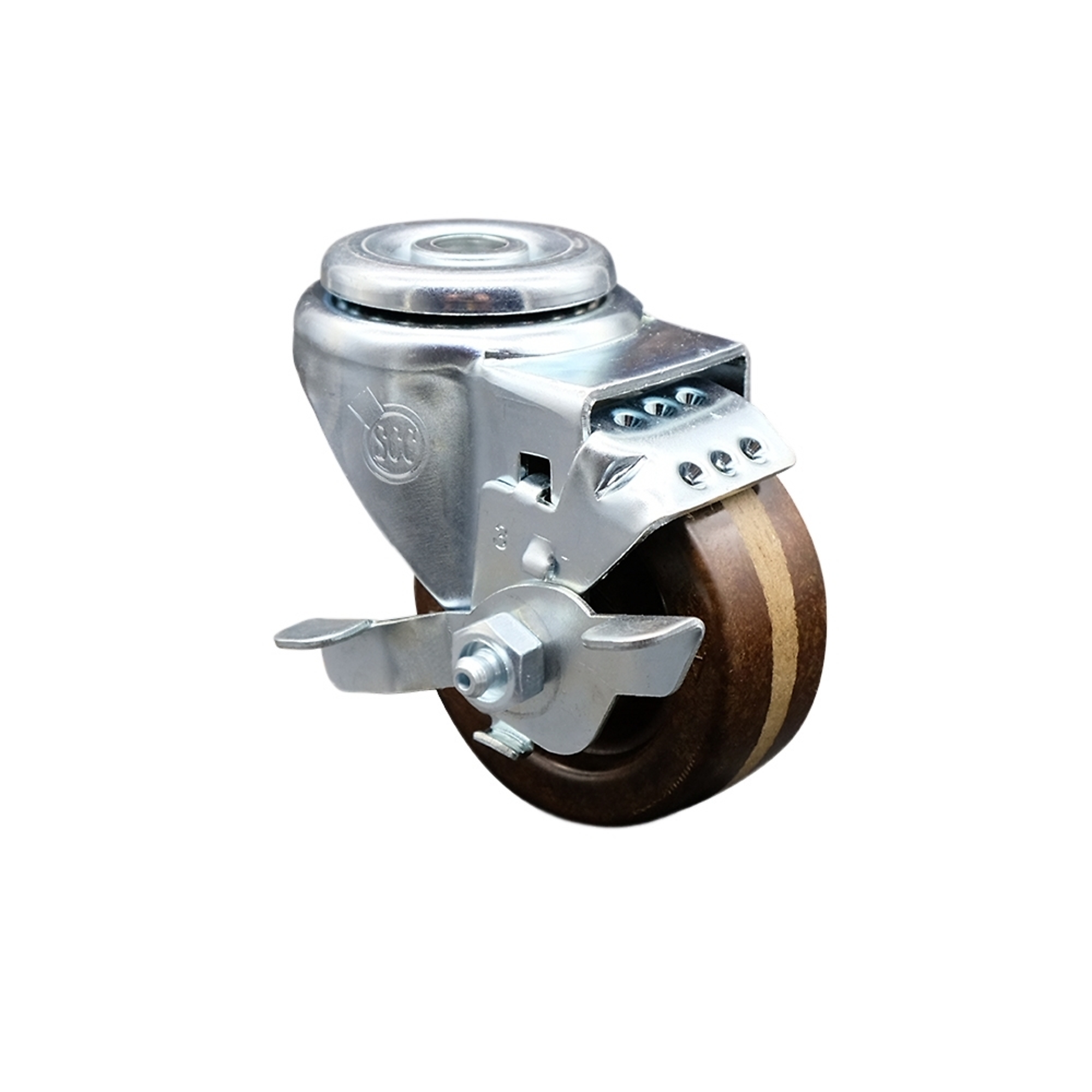 Service Caster, 3Inch x 1 1/4Inch Stem Caster, Wheel Diameter 3 in, Caster Type Swivel, Package (qty.) 1, Model SCC-BH20S314-PHRHT-TLB