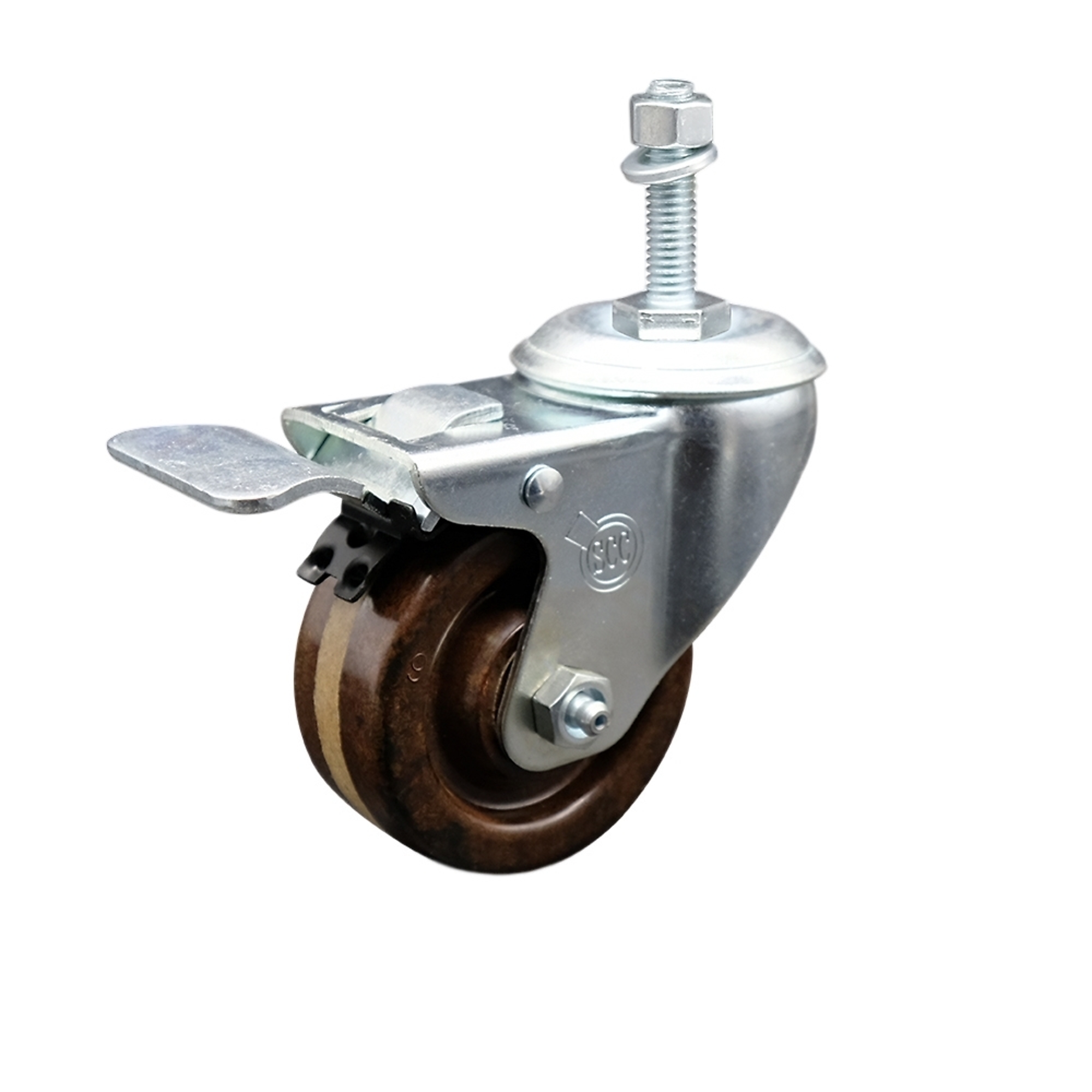 Service Caster, 3Inch x 1 1/4Inch Stem Caster, Wheel Diameter 3 in, Caster Type Swivel, Package (qty.) 1, Model SCC-TSTTL20S314-PHRHT-M1015